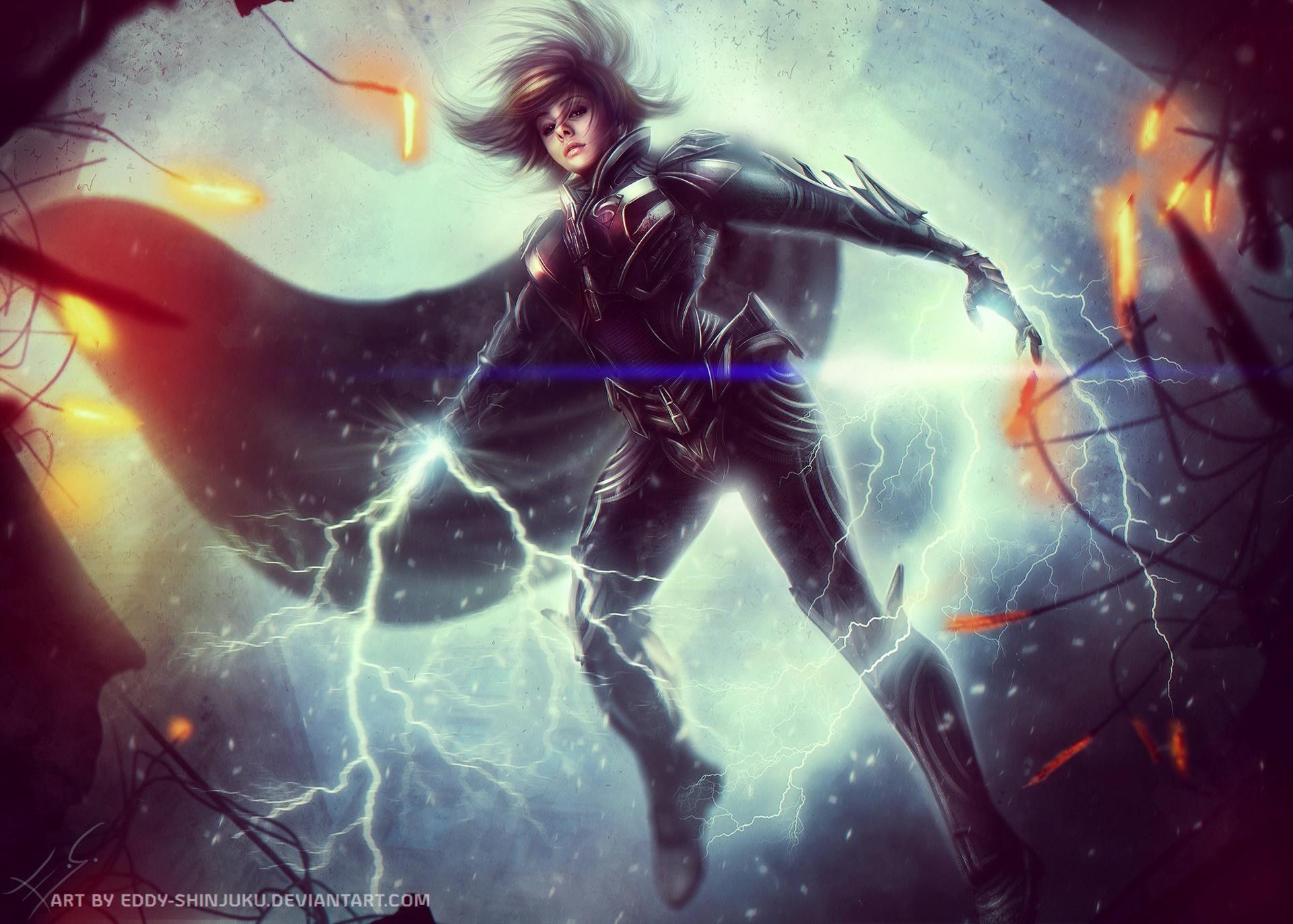 1920x1372 anime, anime girls, realistic, DC Comics, screenshot, computer wallpaper, fictional character, special effects HD Wallpaper