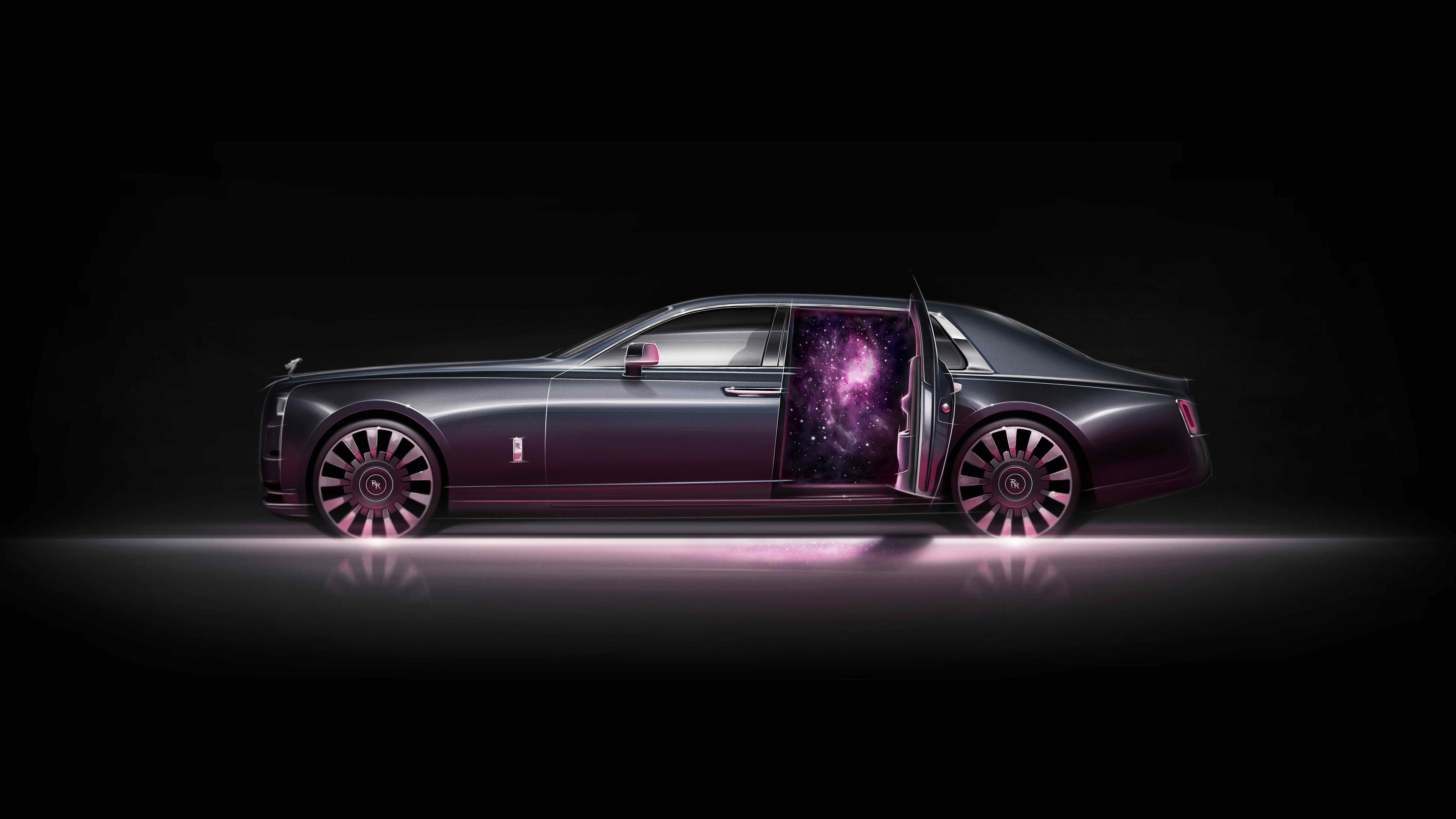 3840x2160 Rolls Royce Phantom EWB Tempus Collection Wallpaper 4K, AMOLED, 5K, 8K, Black Dark