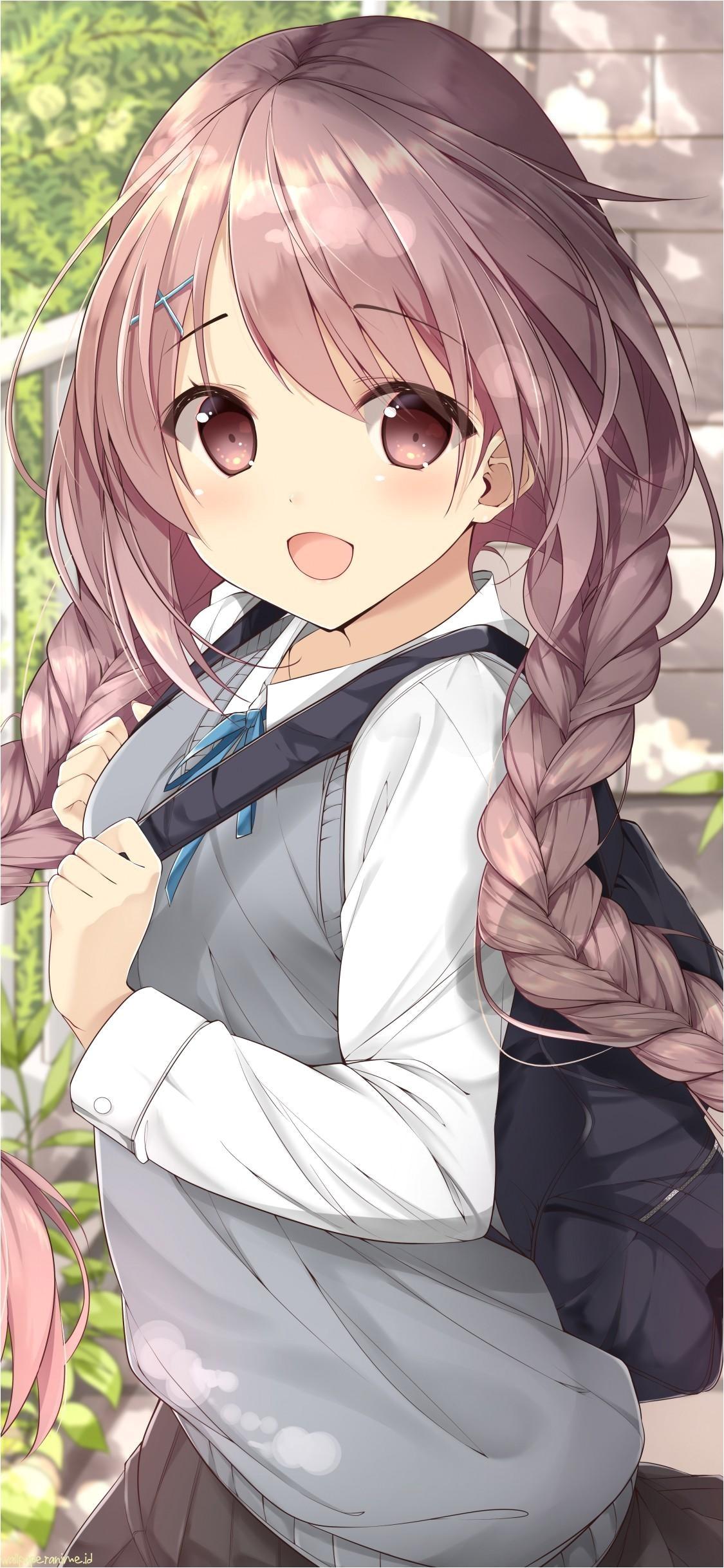 1125x2436 Cute Girl Anime Wallpaper