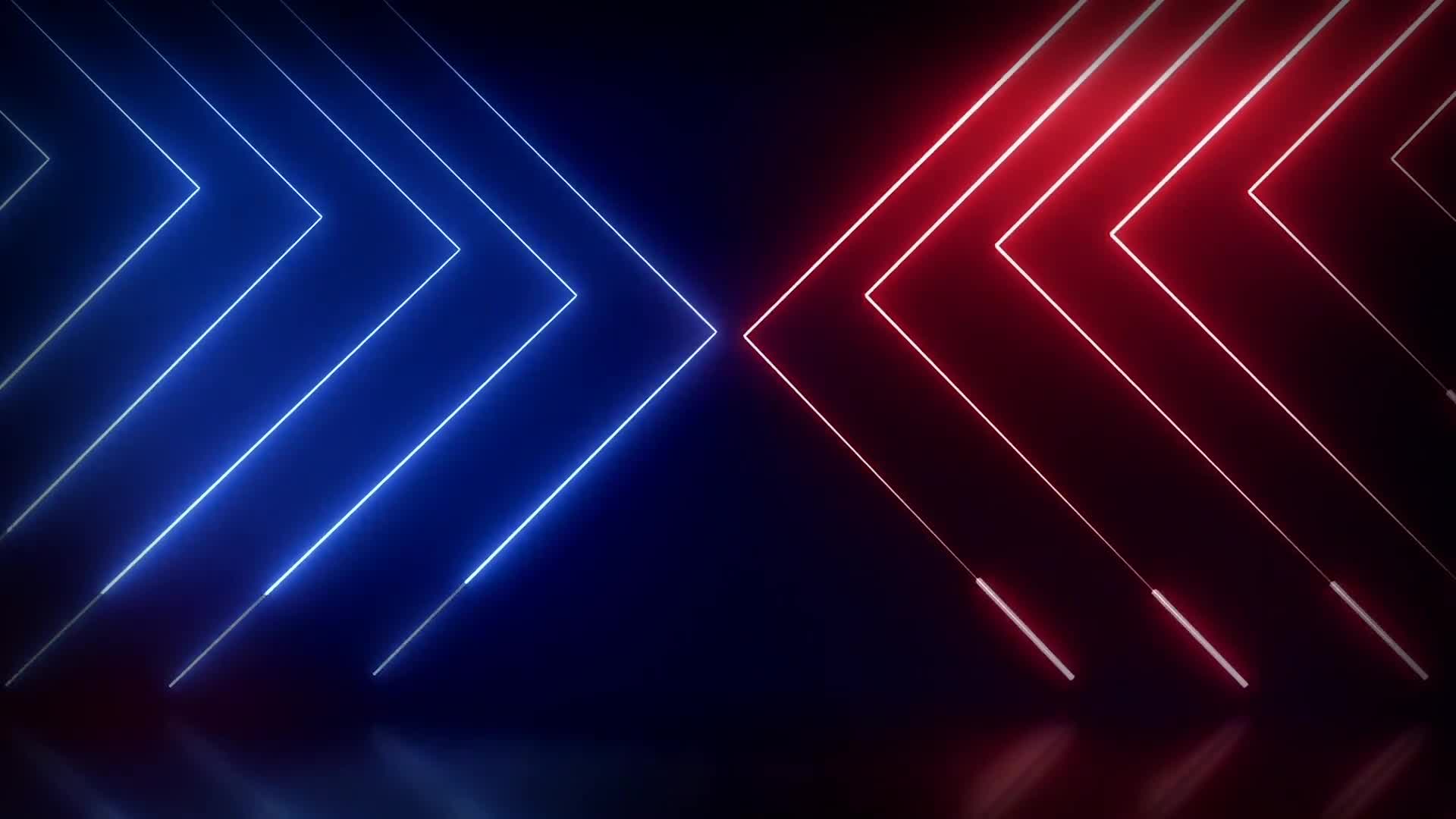 1920x1080 Red and Blue Neon Lines / Abstract Background Desktop Wallpaper