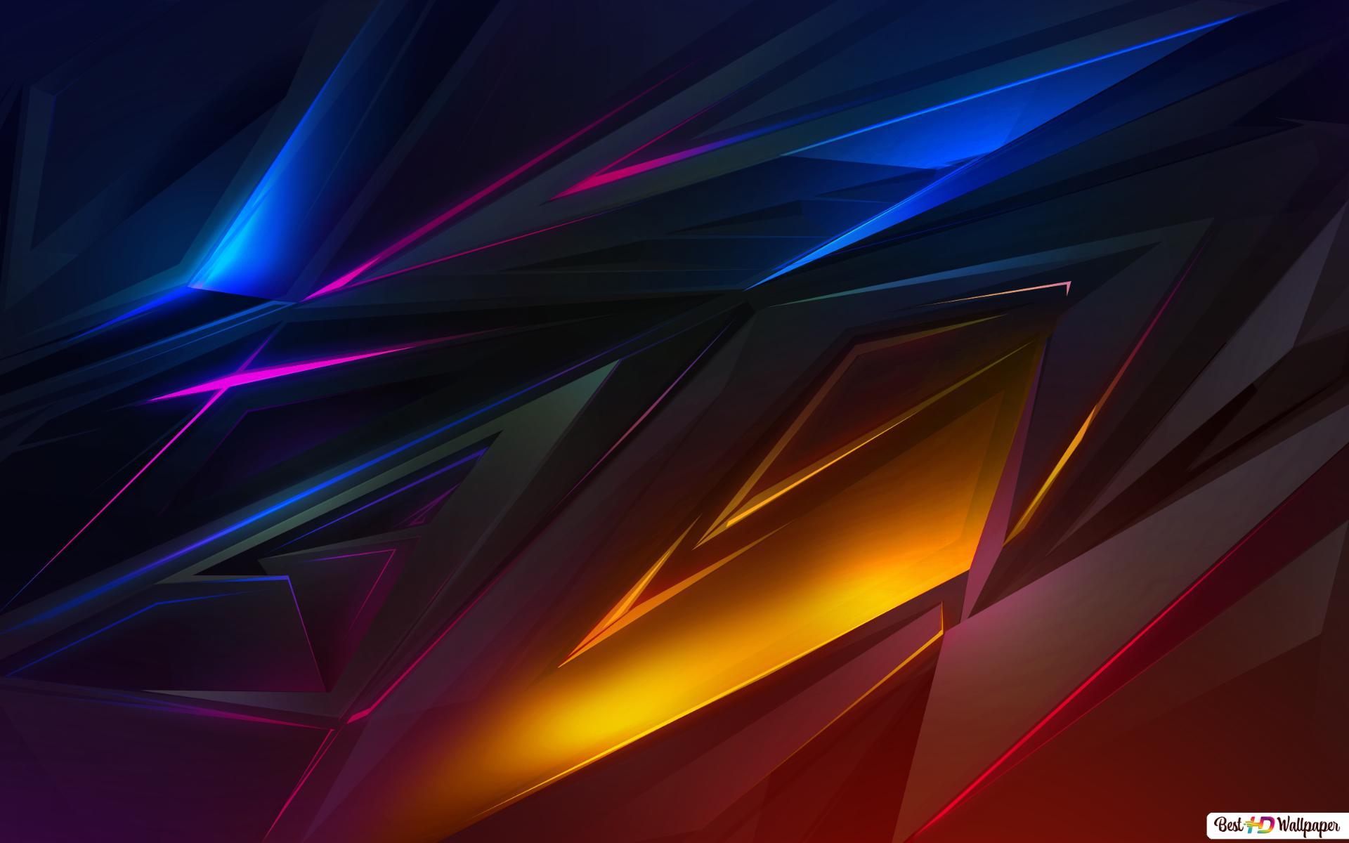 1920x1200 Geometric Neon lines HD wallpaper download