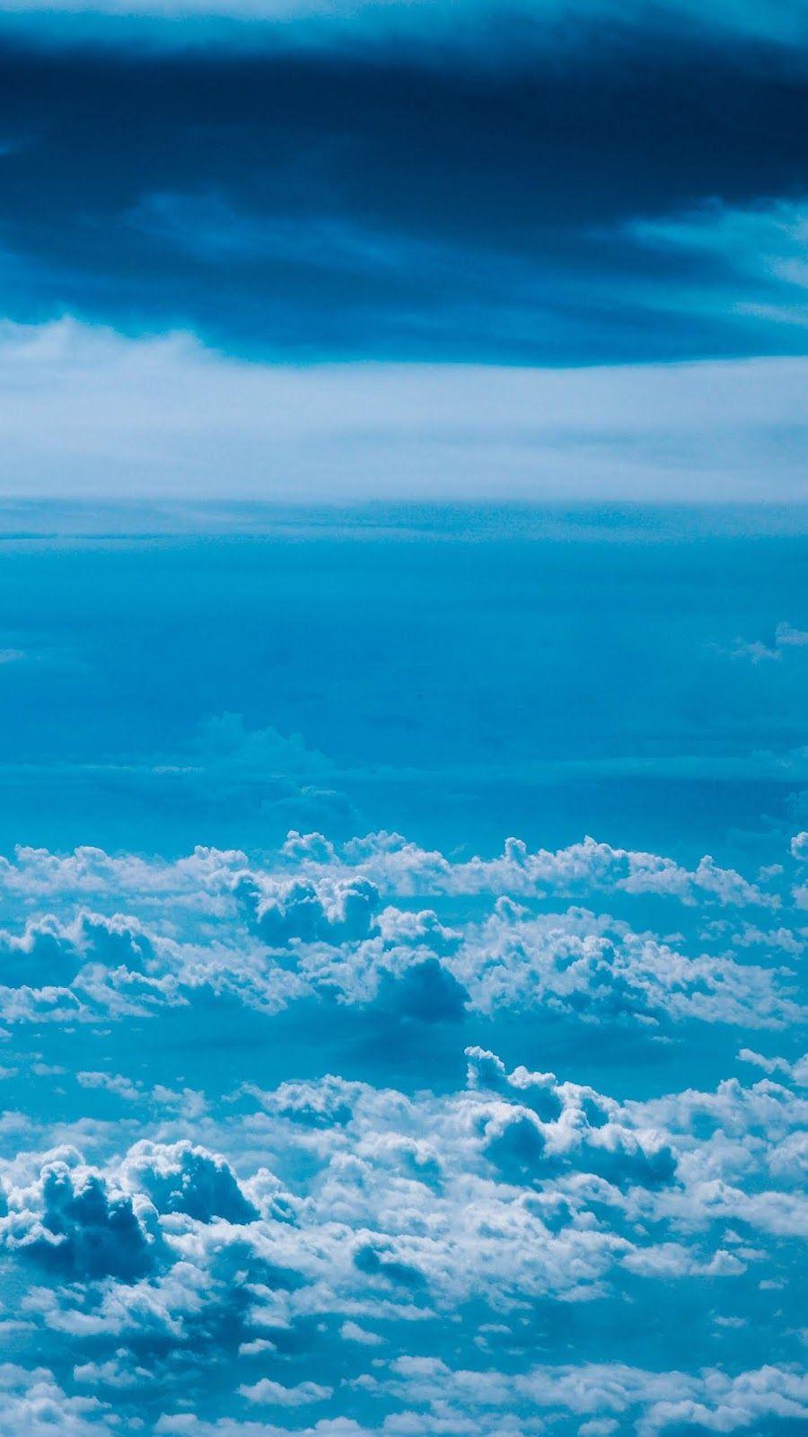 900x1600 Sky Blue Wallpaper