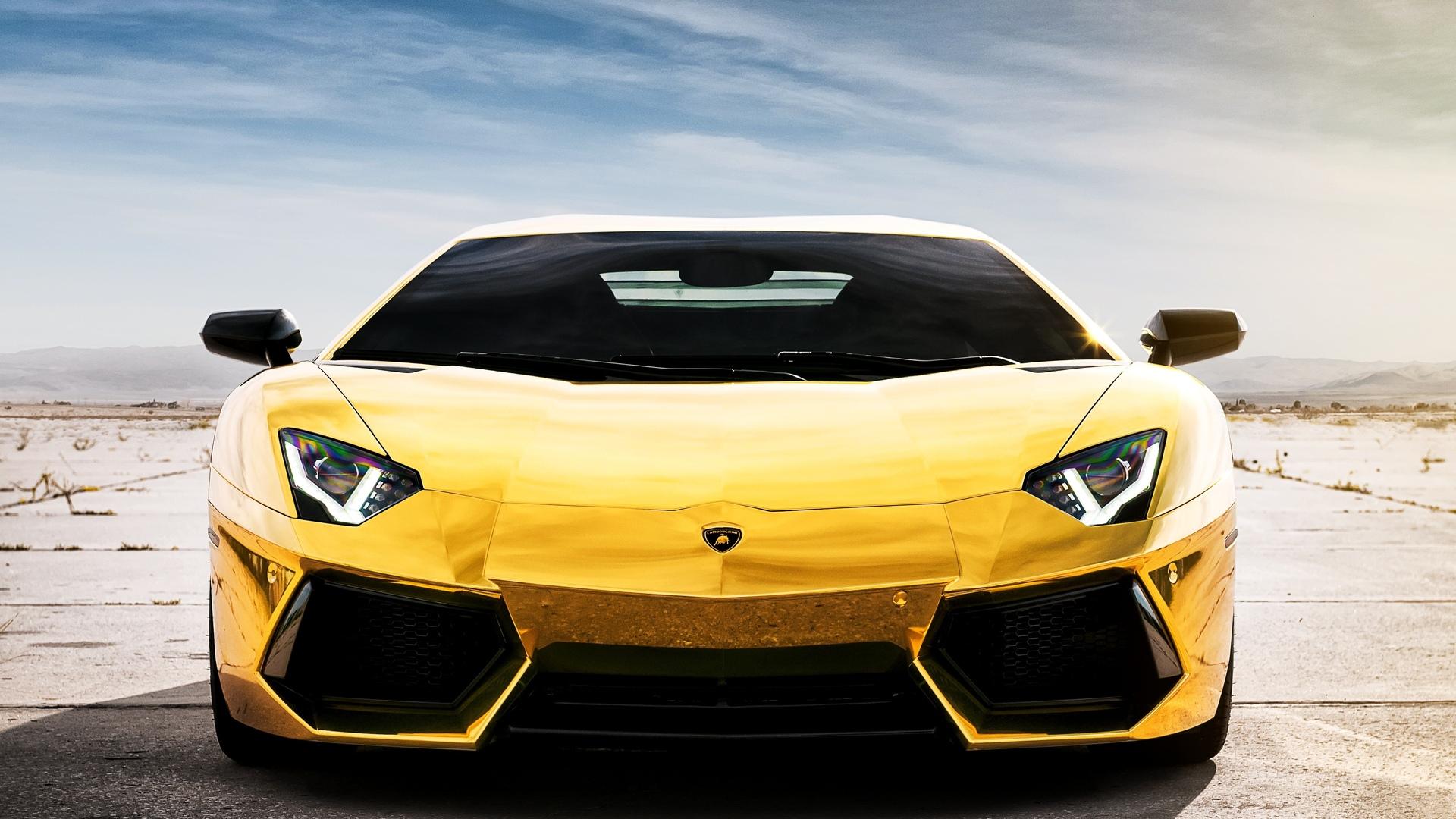 1920x1080 1920x1080 Lamborghini, lb lp700- project au lamborghini, chrome gold, aventador