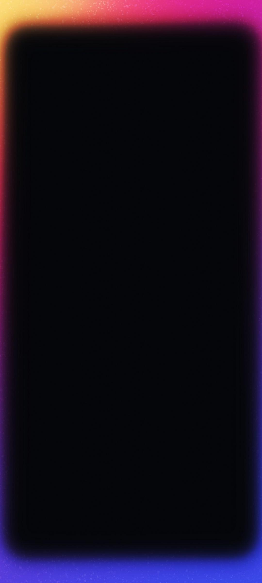 1080x2400 Border AMOLED Neon Colors Black Wallpaper