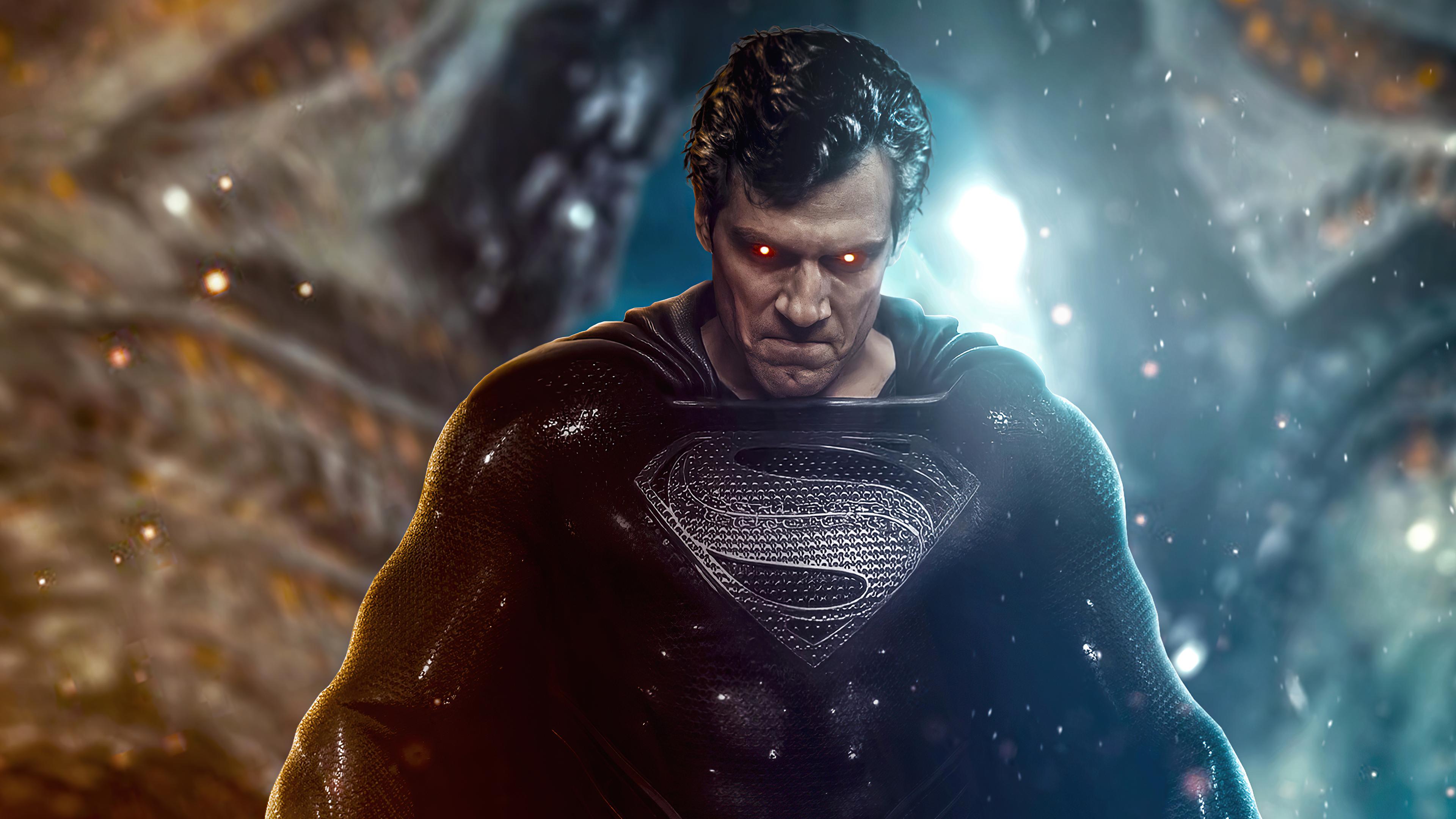 3840x2160 Wallpaper 4k Justice League Superman Black Suit 4k Wallpaper