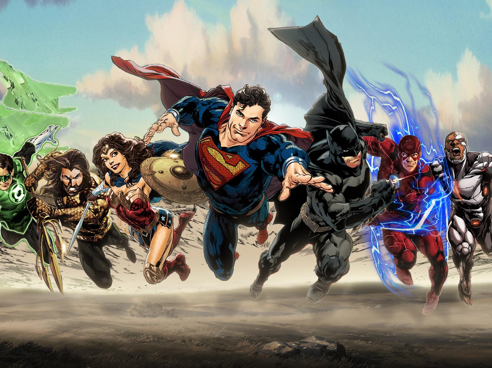 1600x1198 Desktop Wallpaper Justice League, Superman, Batman, Wonder Woman, Superheroes, Art, HD Image, Picture, Background, 672856