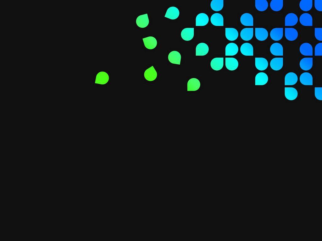 1024x768 Download wallpaper 1024x768 blue, green, black, dots, circles standard 4:3 HD background