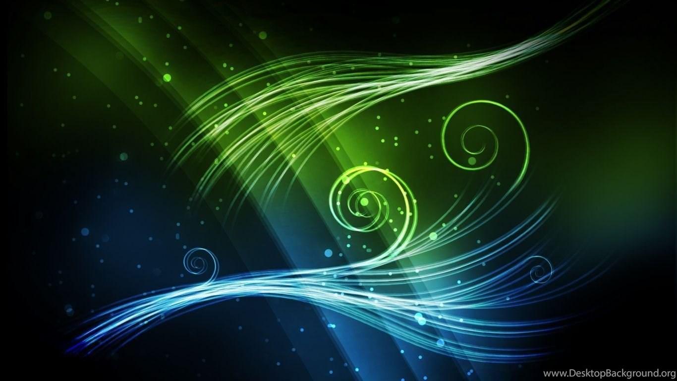 1366x768 Download Wallpaper 1366x768 Abstract, Blue, Green, Shiny Laptop. Desktop Background
