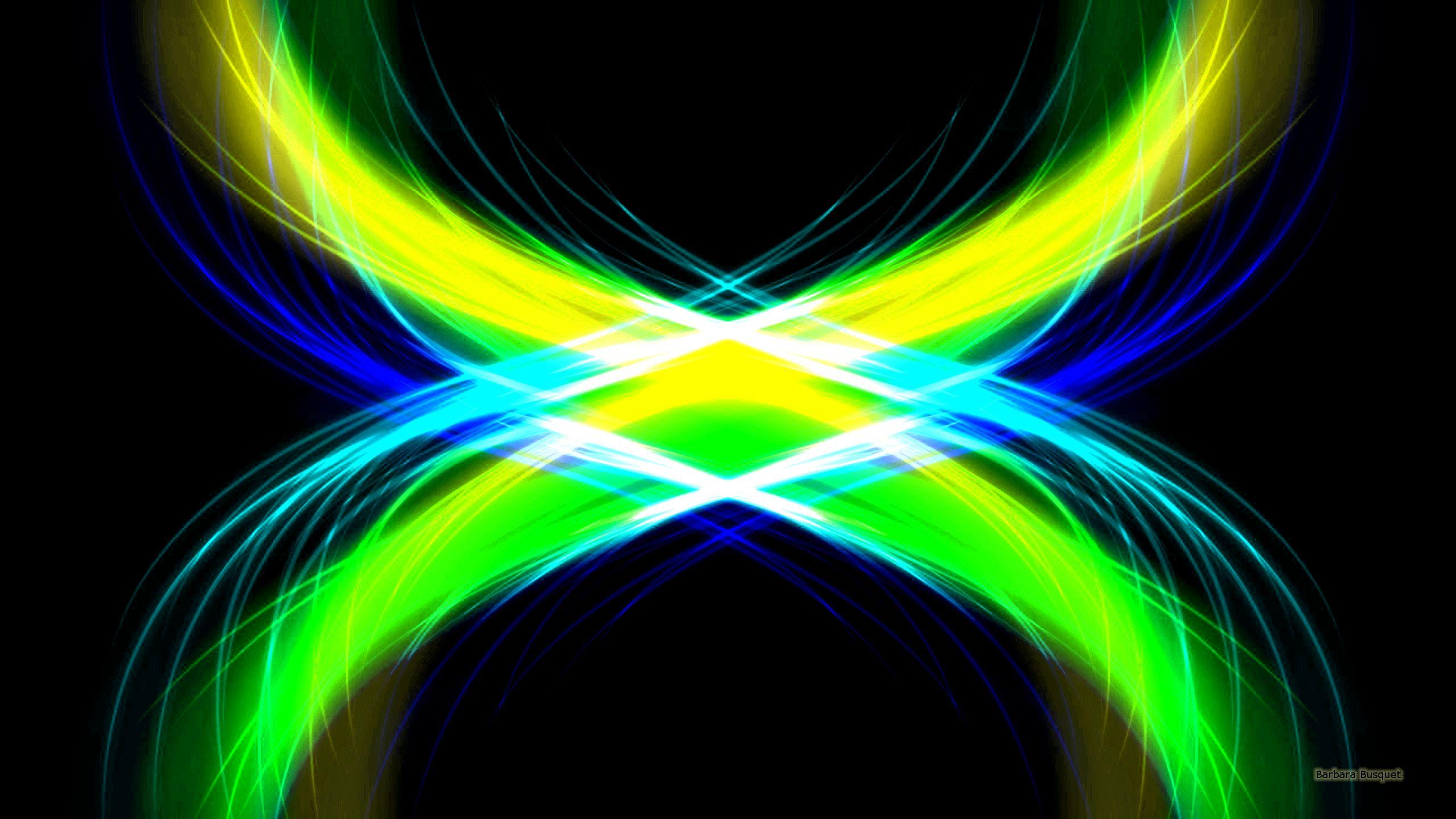 2560x1440 Blue Green and Black Wallpaper