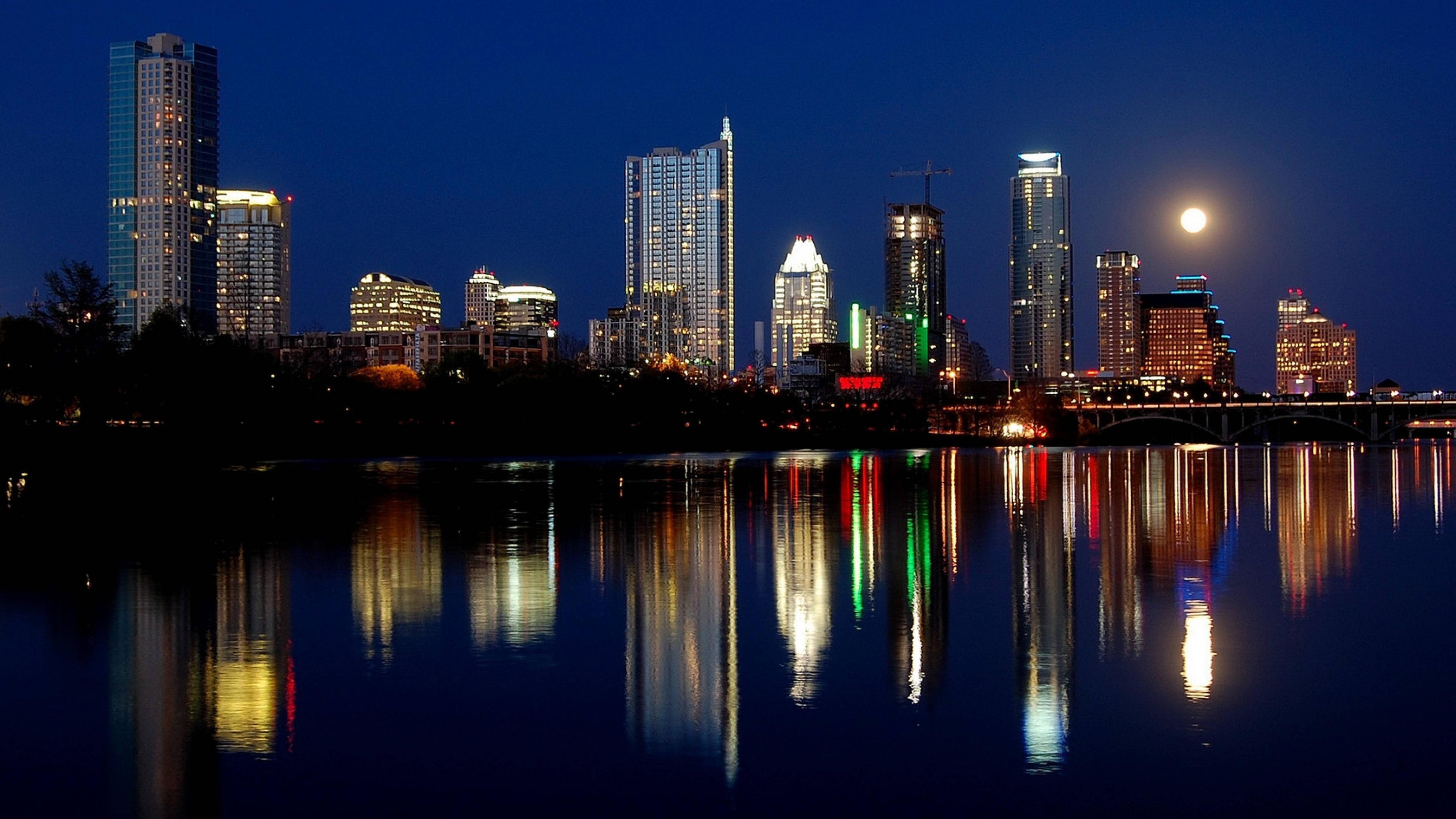 4608x2592 austin, texas, night 8K Wallpaper, HD City 4K Wallpaper, Image, Photo and Background