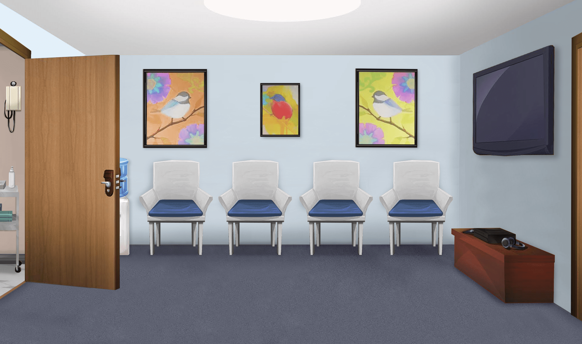 1920x1136 hospital waiting room. Hospital waiting room, Episode interactive background, Episode background