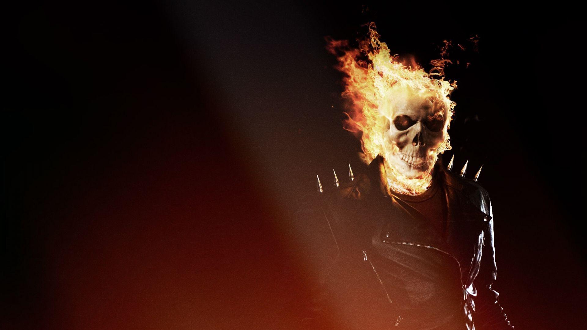 1920x1080 Download Wallpaper 1920x1080 Ghost rider, Skull, Fire, Flame Full