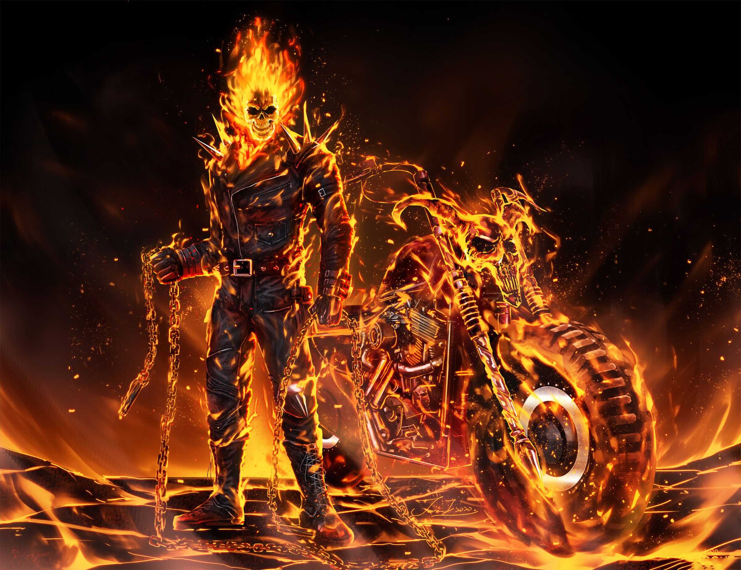 2560x1969 Ghost Rider Wallpaper