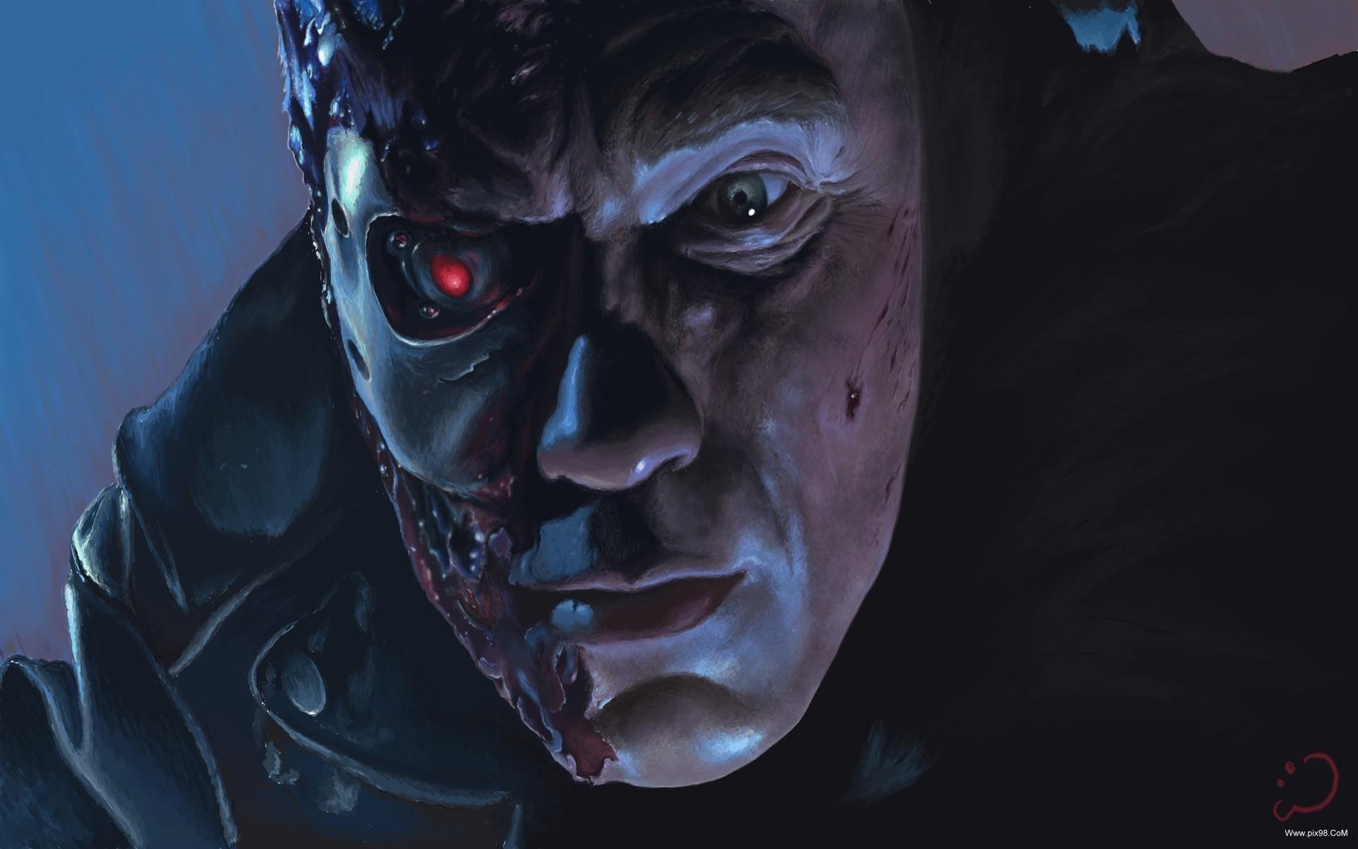 1920x1200 Terminator, face