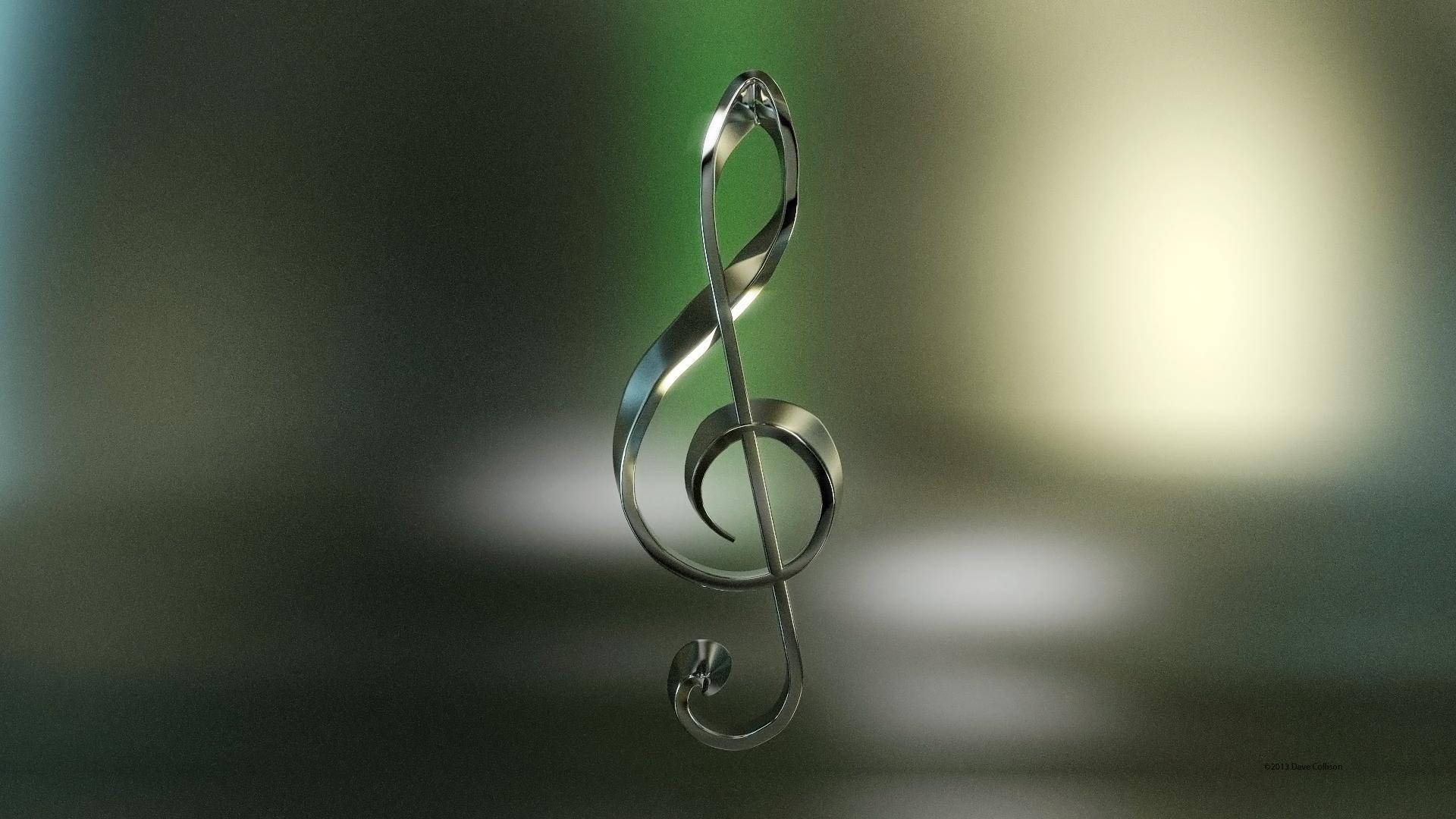 1920x1080 Treble Clef Wallpaper