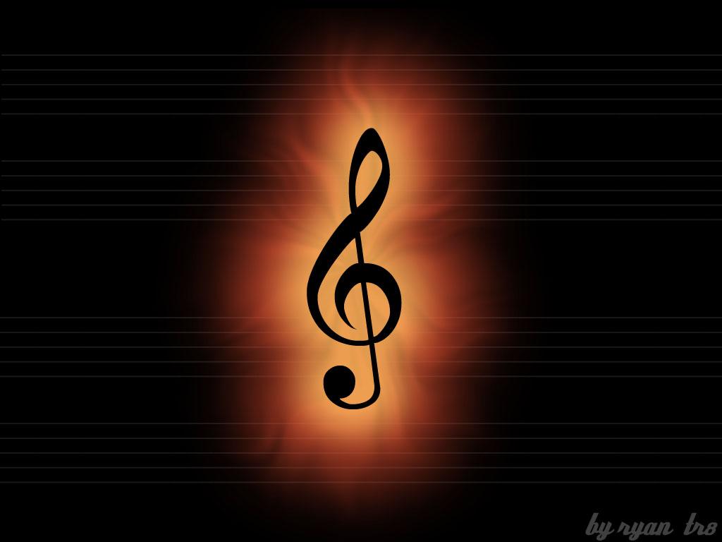 1024x768 Treble Clef Wallpaper