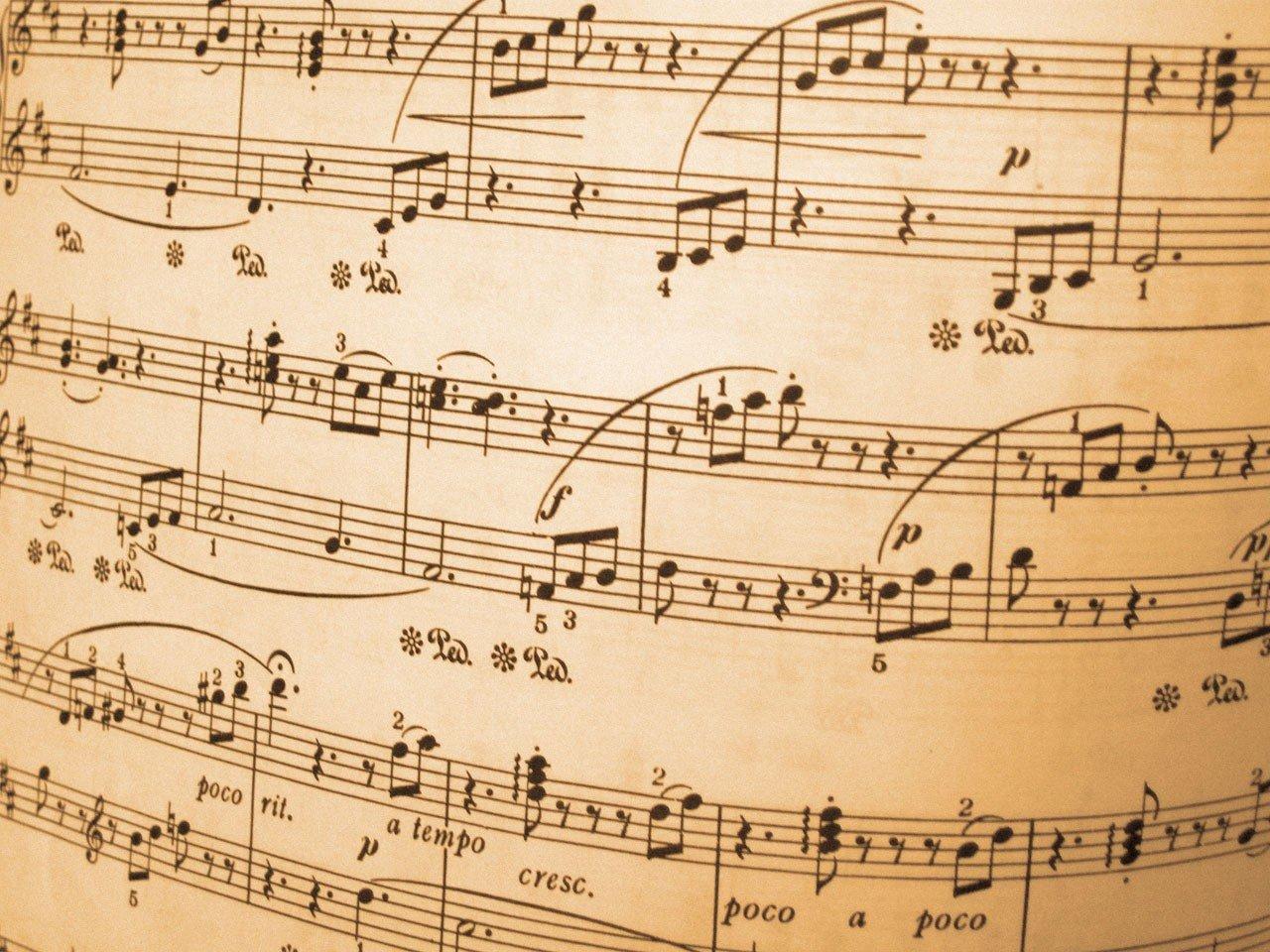 1280x960 music, Musical notes, Paper, Bass Clef, Lines, Sound, Symbols, Treble clef Wallpaper HD / Desktop and Mobile Background