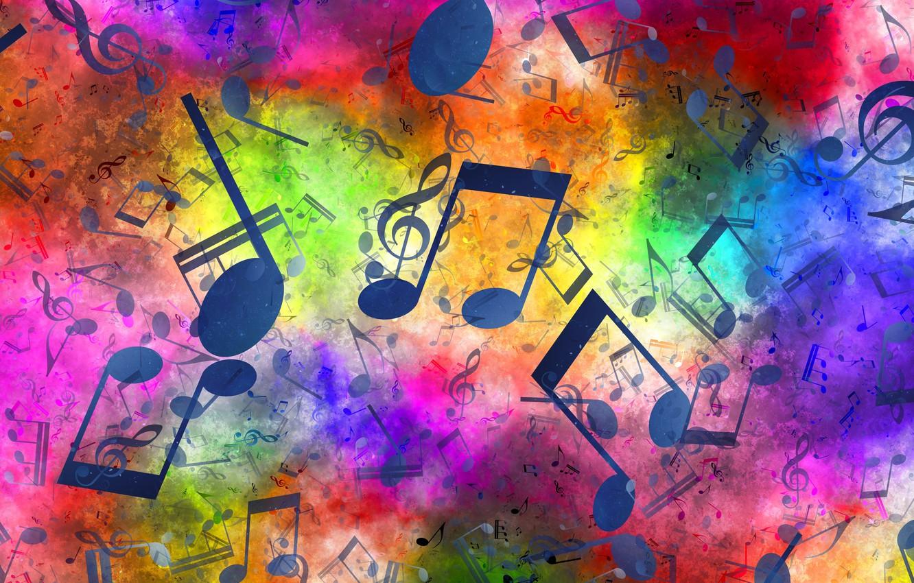 1332x850 Wallpaper notes, music, treble clef image for desktop, section музыка