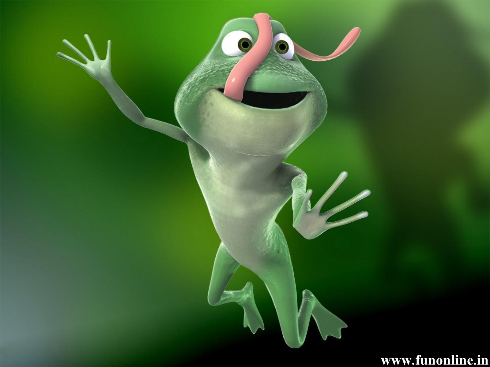 1600x1200 Animated Frog Wallpaper