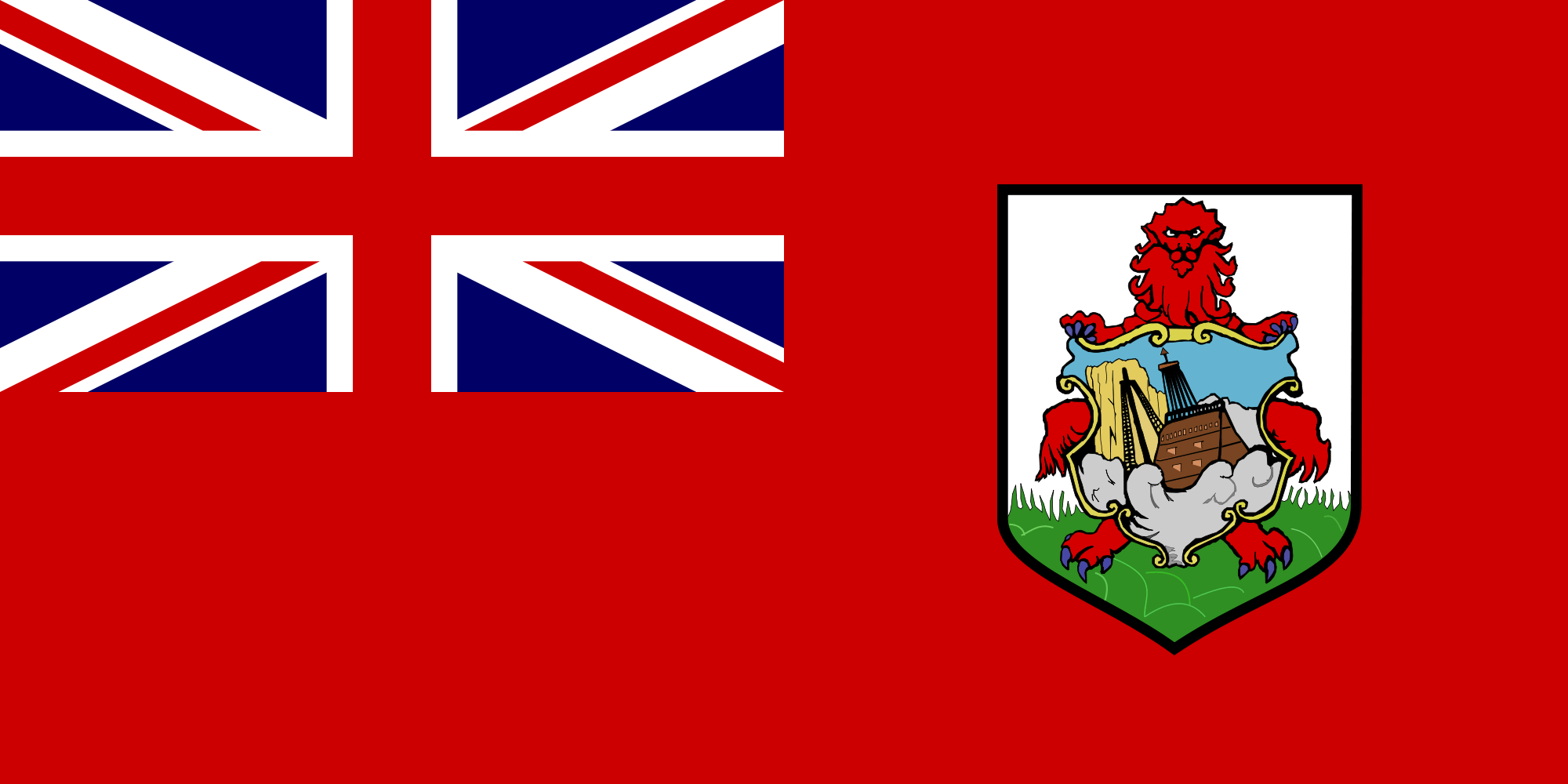 2000x1000 Bermuda Countries Flag Picture 2689 Wallpaper