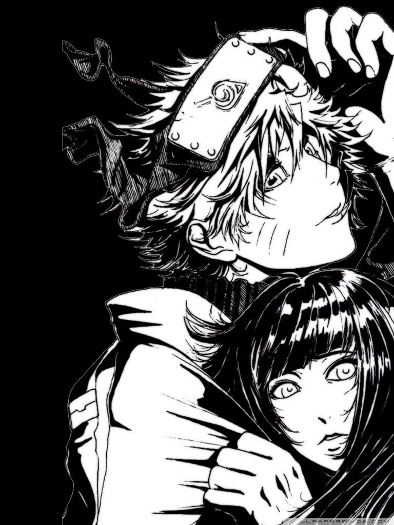 768x1024 Black Anime Wallpaper For Android