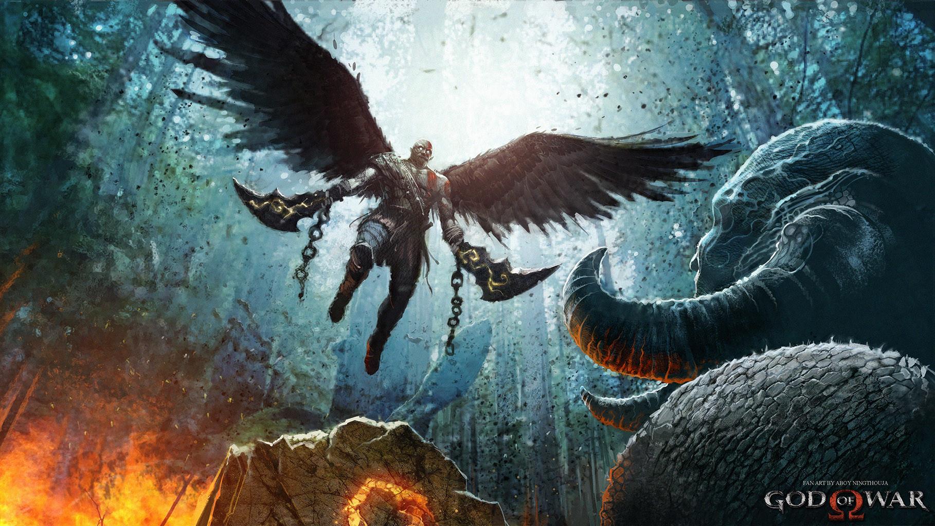 1818x1024 God of War (2018) HD Wallpaper and Background