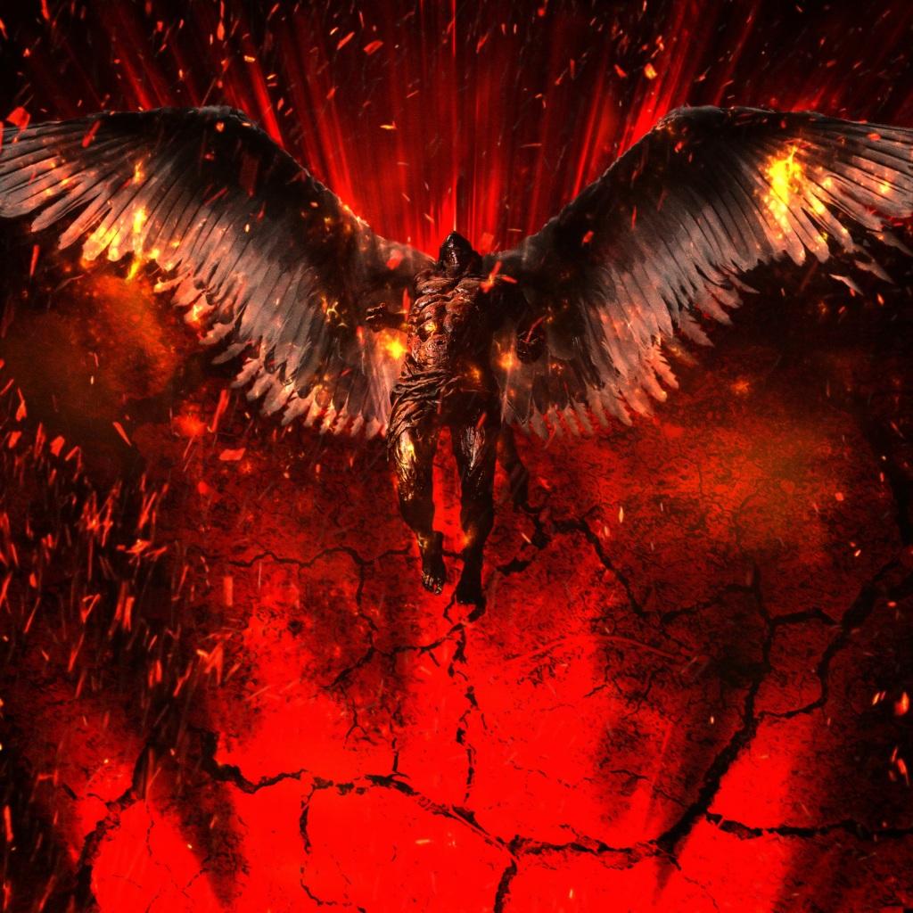 1024x1024 Wallpaper 4k Lucifer Tv Series Art Wallpaper