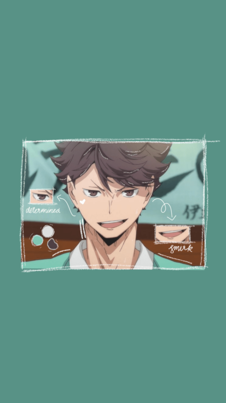 750x1334 Oikawa Wallpaper aesthetics. Милые рисунки, Фотоколлаж, Рисунки