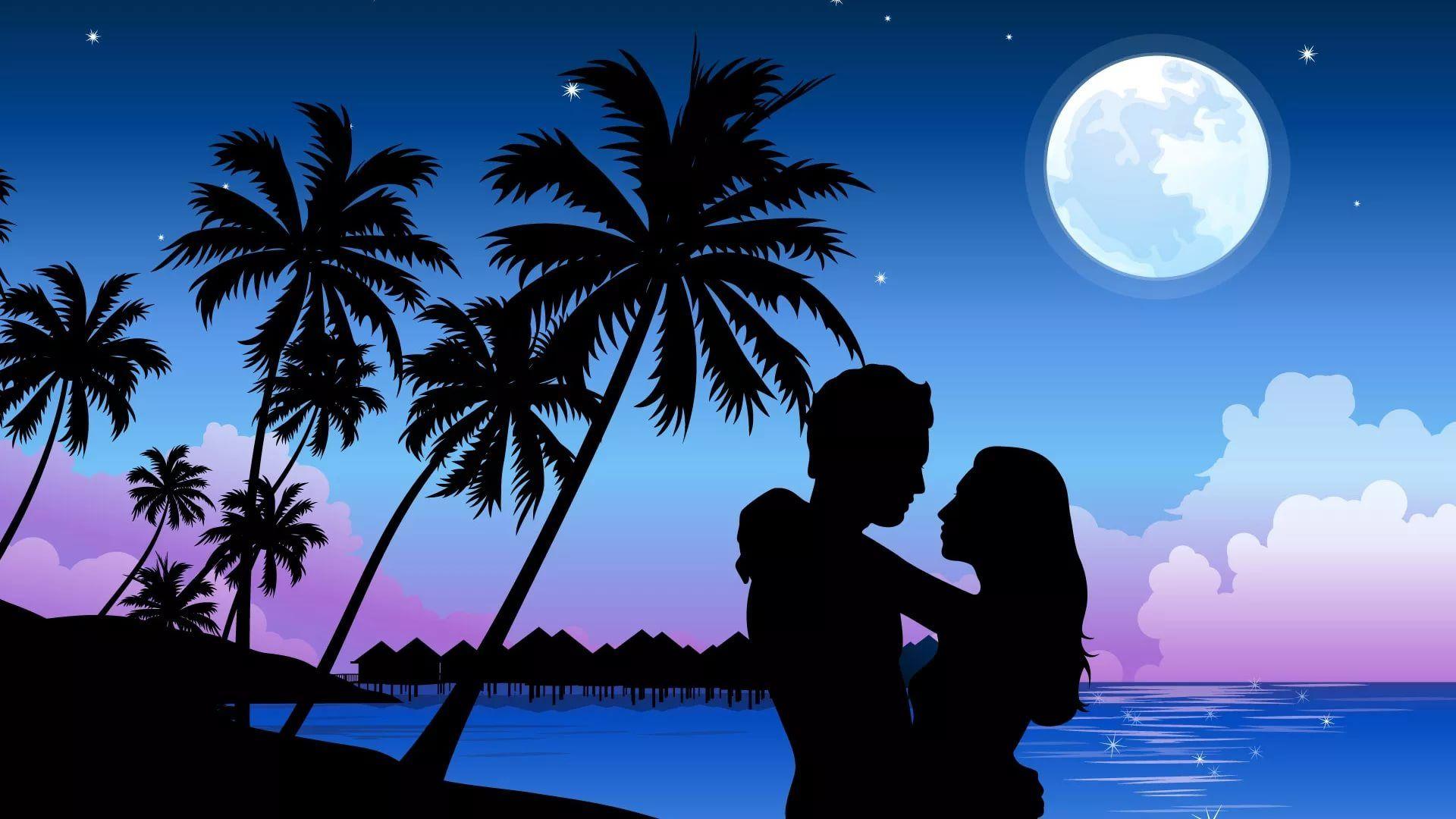Night Couple Wallpapers - Top Free Night Couple Backgrounds -  WallpaperAccess