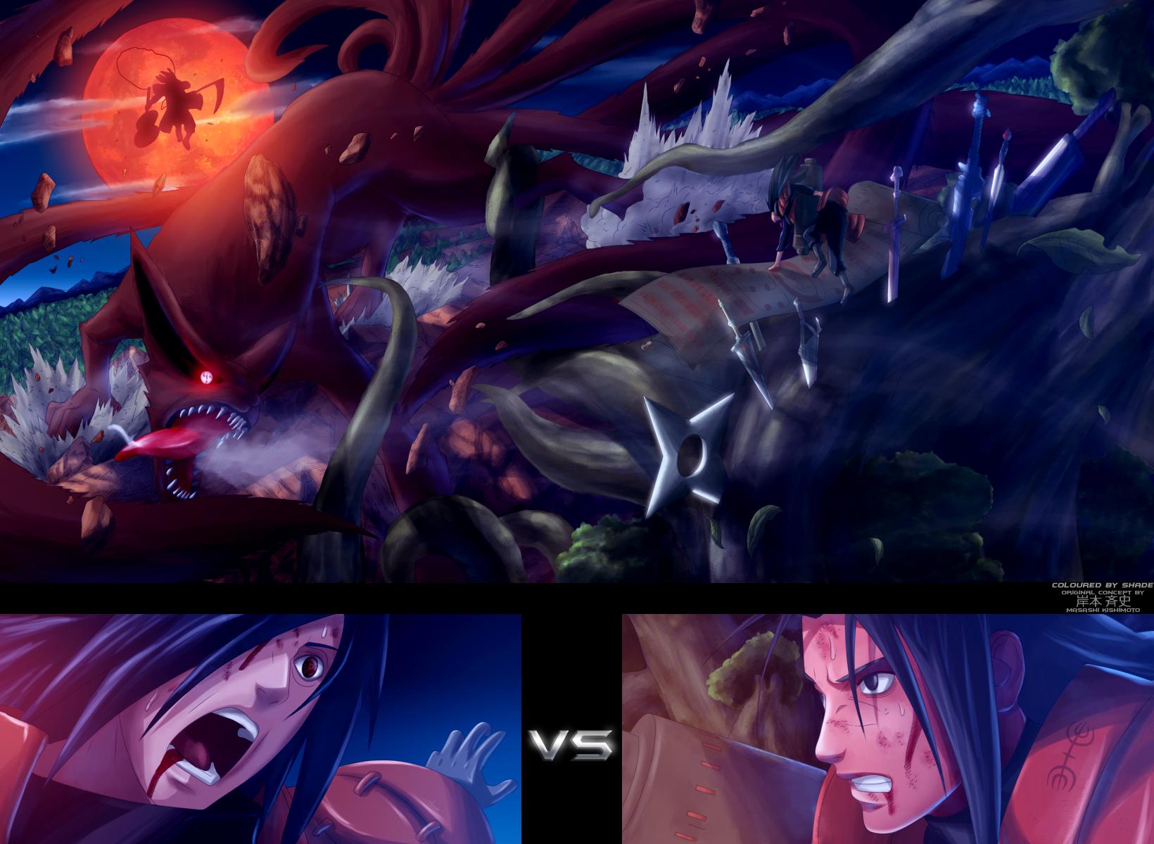 1640x1200 Madara vs Hashirama