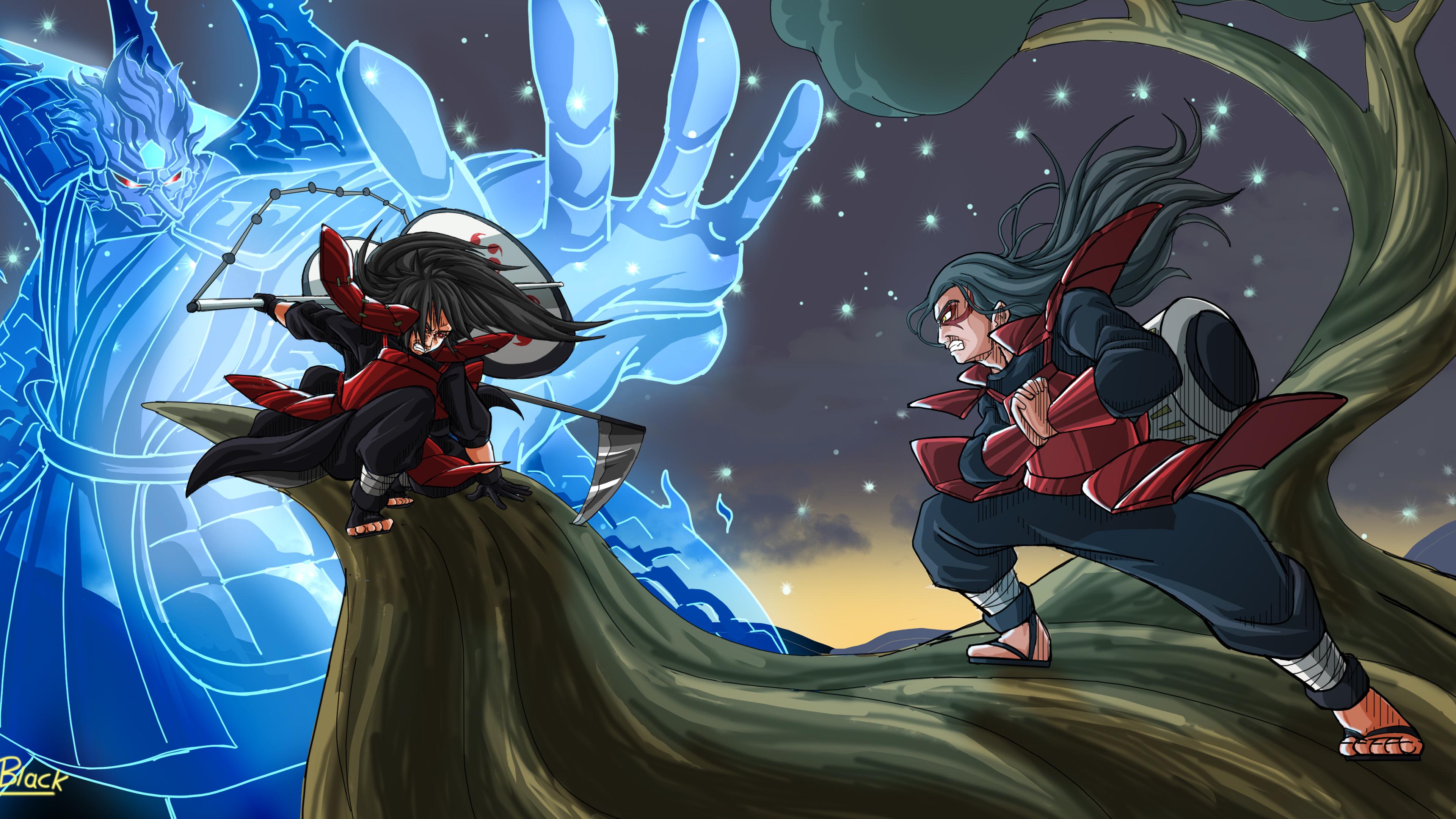 3840x2160 Hashirama Senju Madara Uchiha Sage Mode 4K HD Naruto Wallpaper