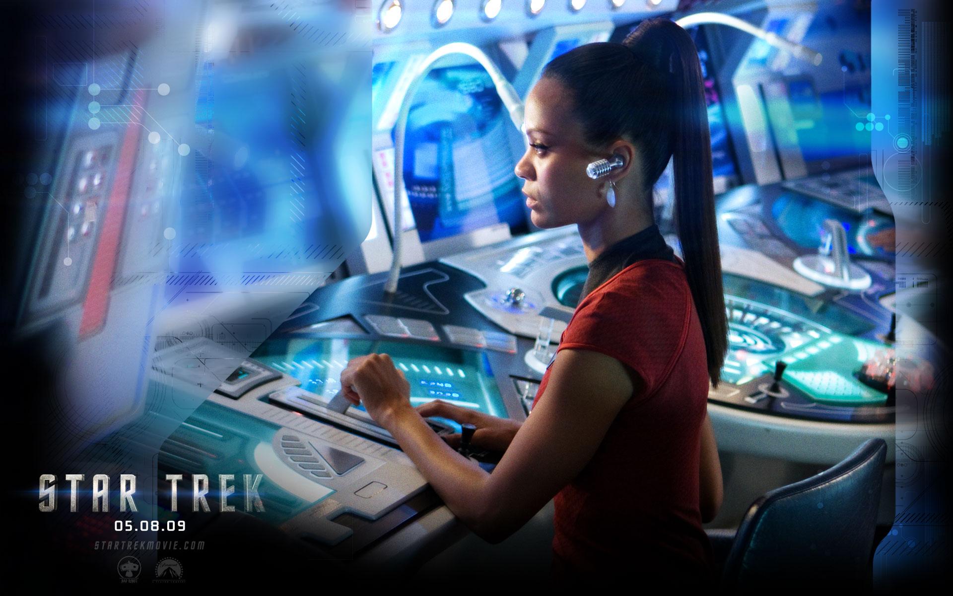1920x1200 Star Trek 2009 Uhura, free Star Trek computer desktop wallpaper