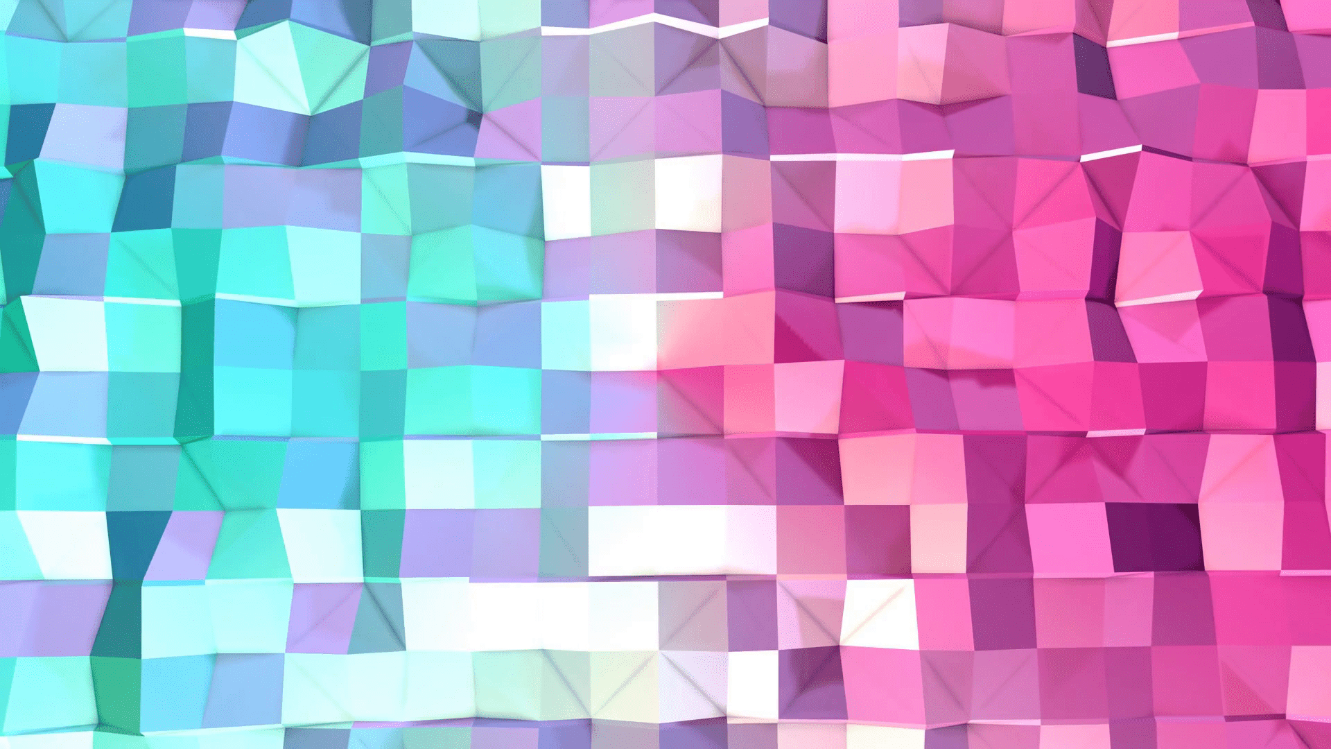 1920x1080 Abstract simple blue pink low poly 3D surface as cool backdrop. Soft geometric low poly motion background of shifting pure blue pink polygons. 4K Fullhd seamless loop background Motion Background