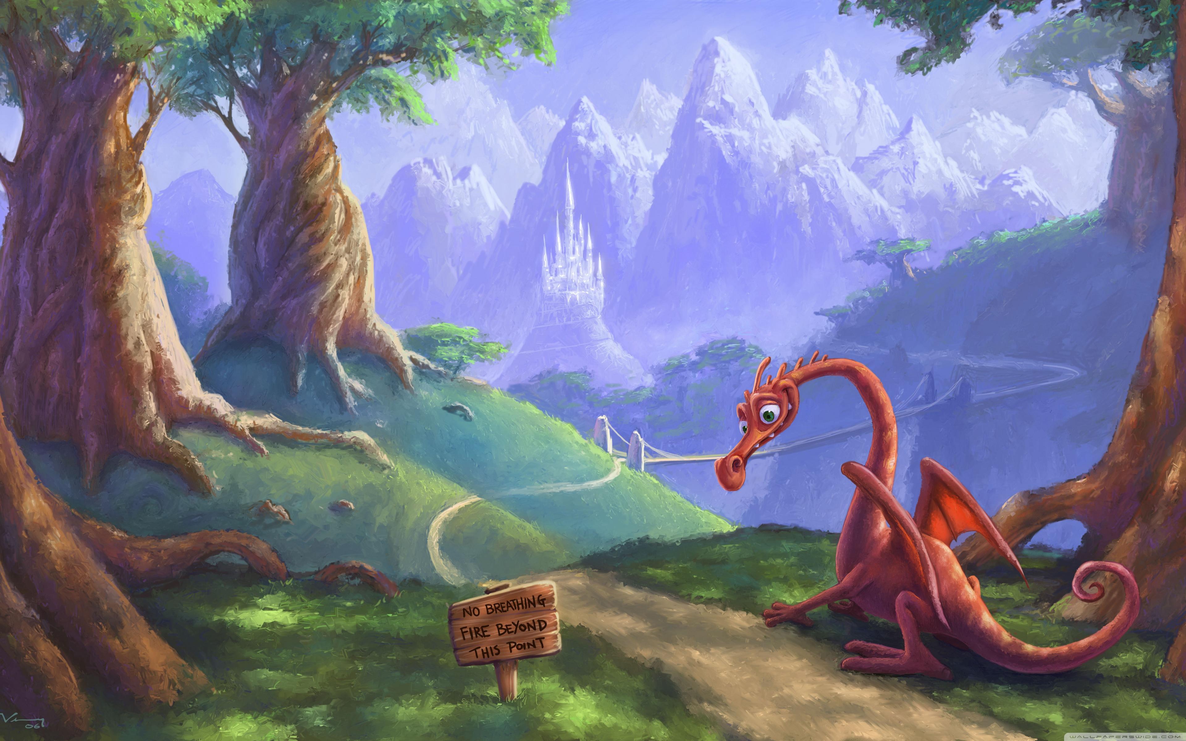 3840x2400 Funny Dragon Ultra HD Desktop Background Wallpaper for 4K UHD TV : Multi Display, Dual Monitor : Tablet