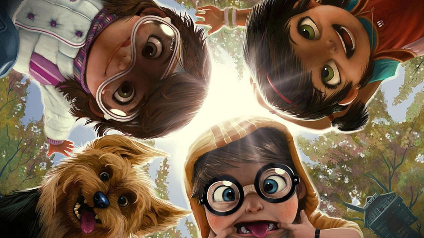 1366x768 Wallpaper Funny Cartoon Kids, Glasses, Grimaces 1920x1200 • Wallpaper For You HD Wallpaper For Desktop & Mobile