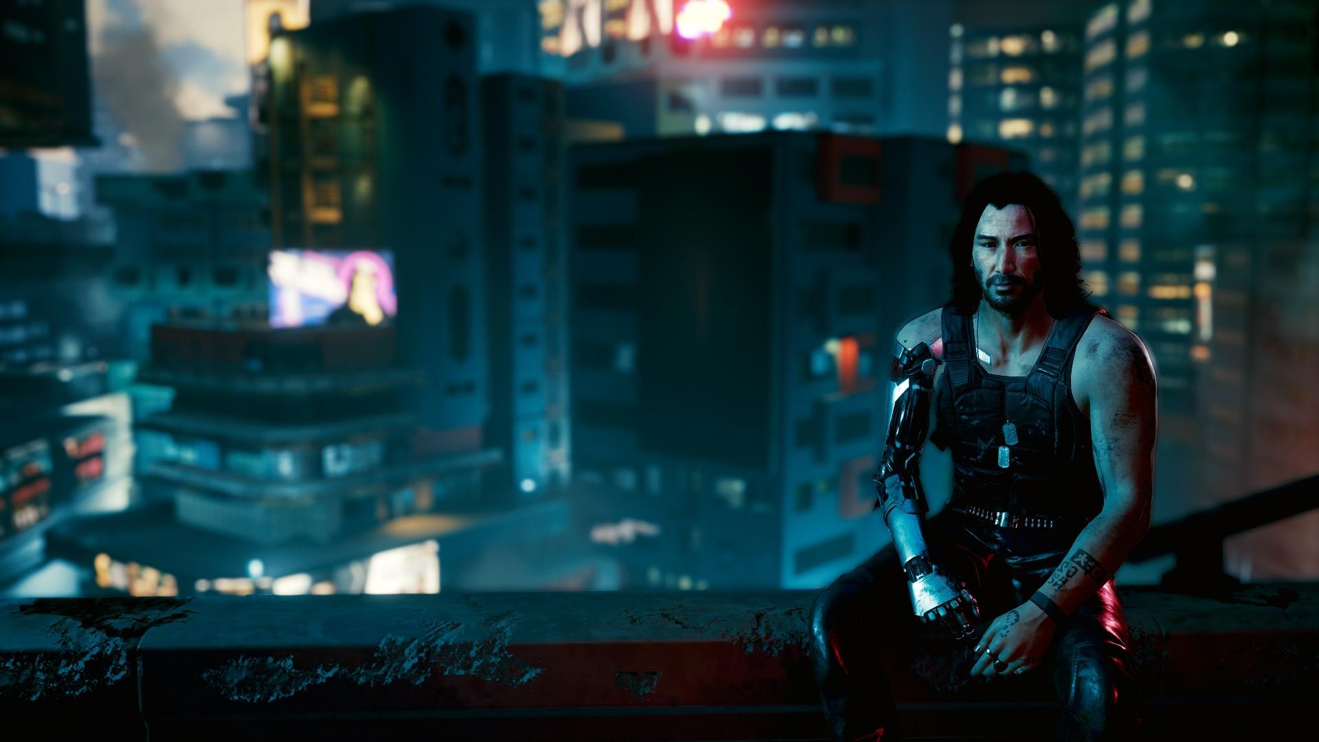 1920x1080 Wallpaper Cyberpunk Keanu Reeves, Sci Fi Games, Johnny Silverhand:1920x1080