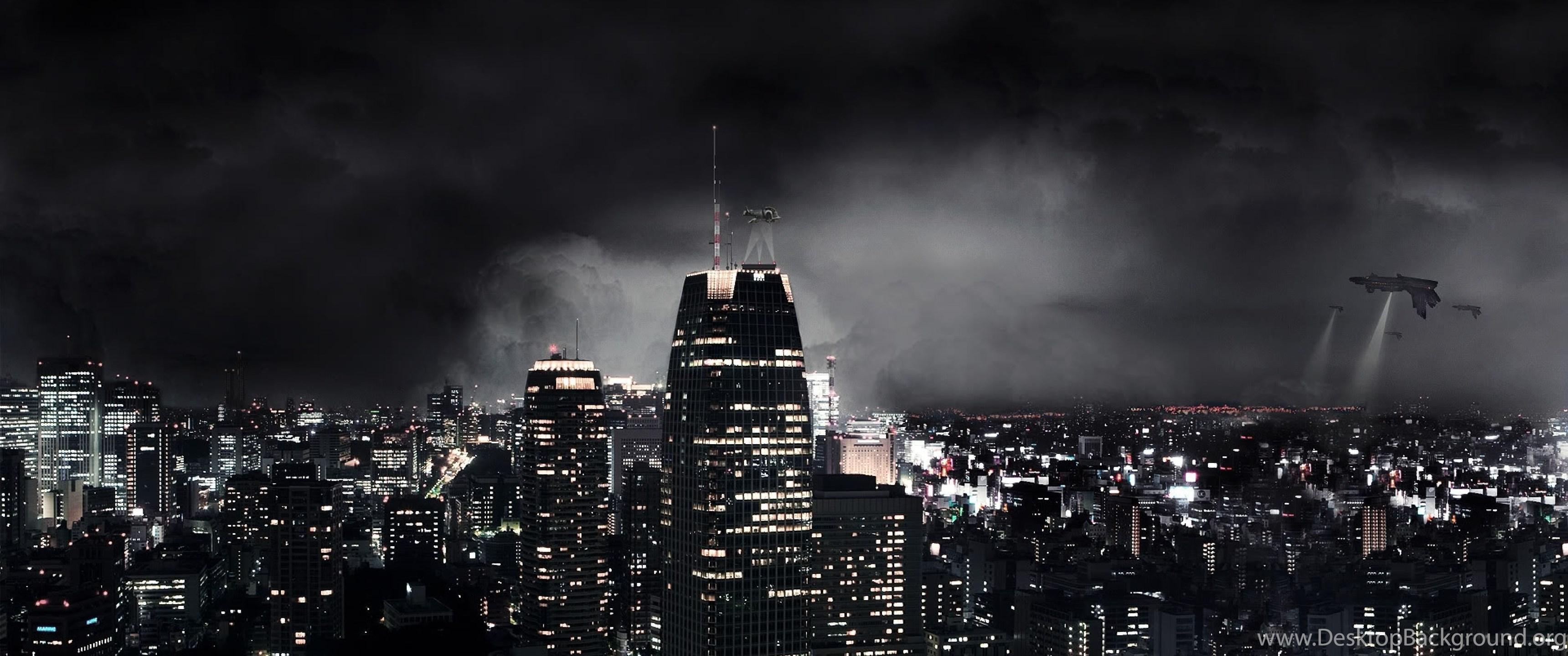 3440x1440 Ultra HD 4K Dark City Wallpaper HD, Desktop Background 3840x2400 Desktop Background