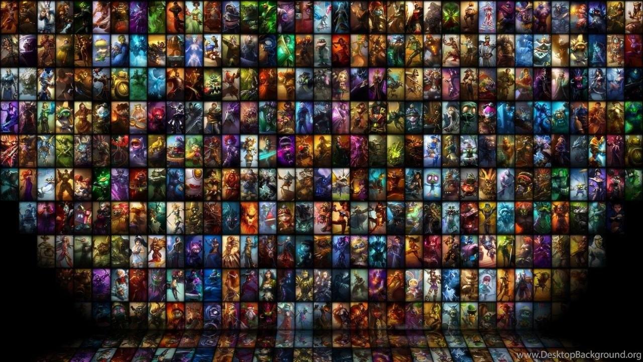 1280x720 Wallpaper Champions League Of Legends Collage Riot Games 1280x720. Desktop Background
