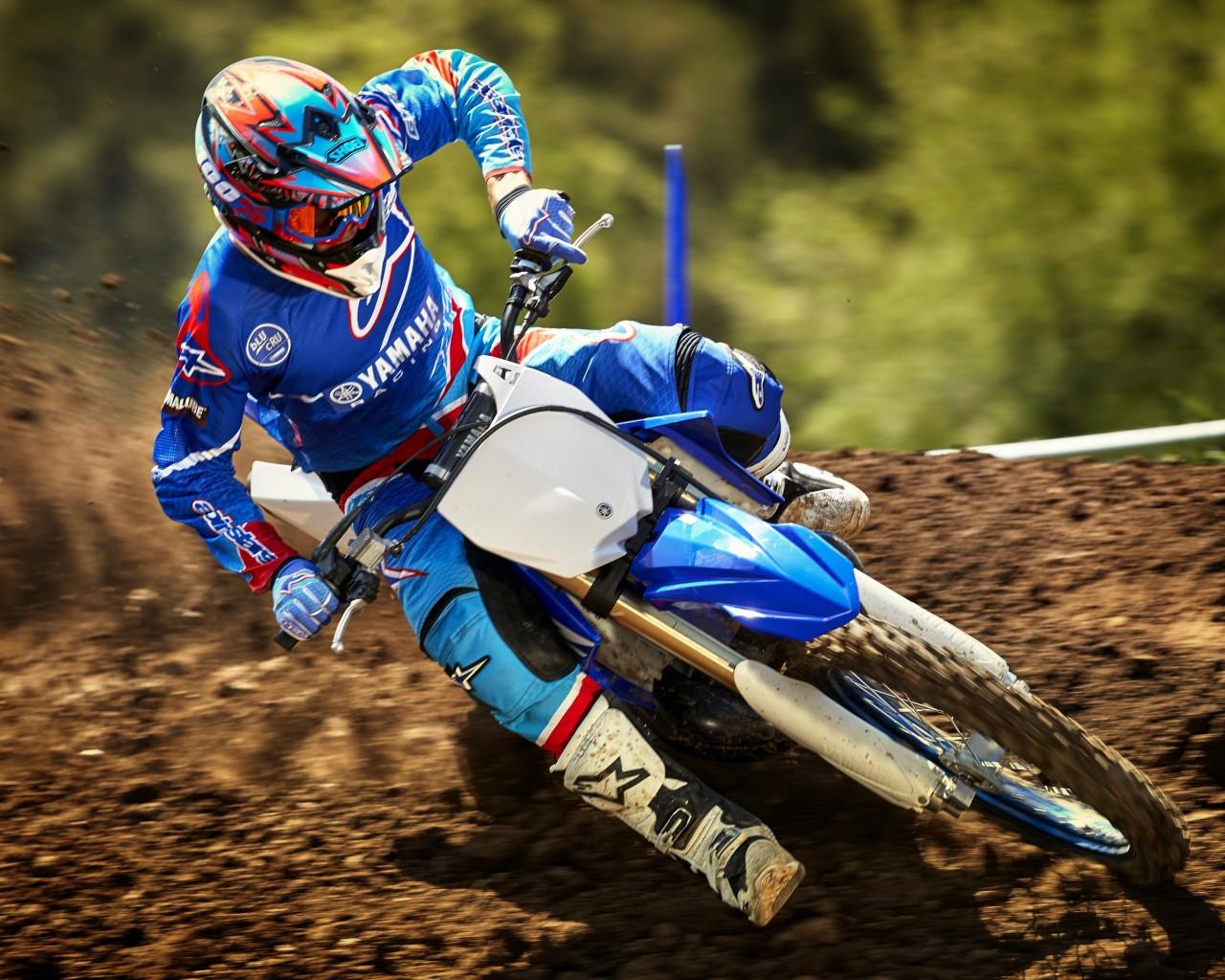 1280x1024 Download 1280x1024 Motocross, Motorcycle Sport, Yamaha Yz250 Wallpaper