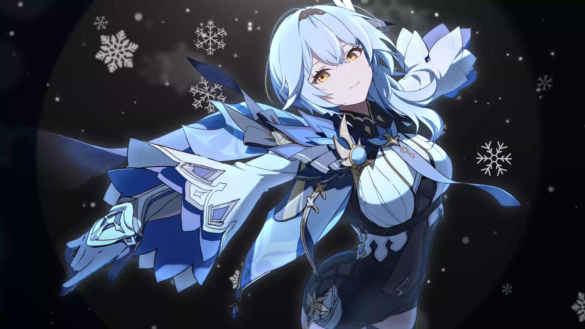 1920x1080 Eula Snow Genshin Impact Live Wallpaper