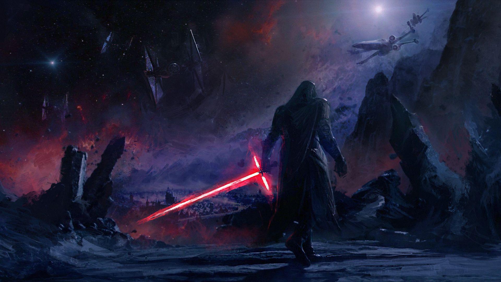 1920x1080 Desktop Wallpaper Kylo Ren, Villain, Star Wars, Artwork, 4k, HD Image, Picture, Background, 5eeb9f