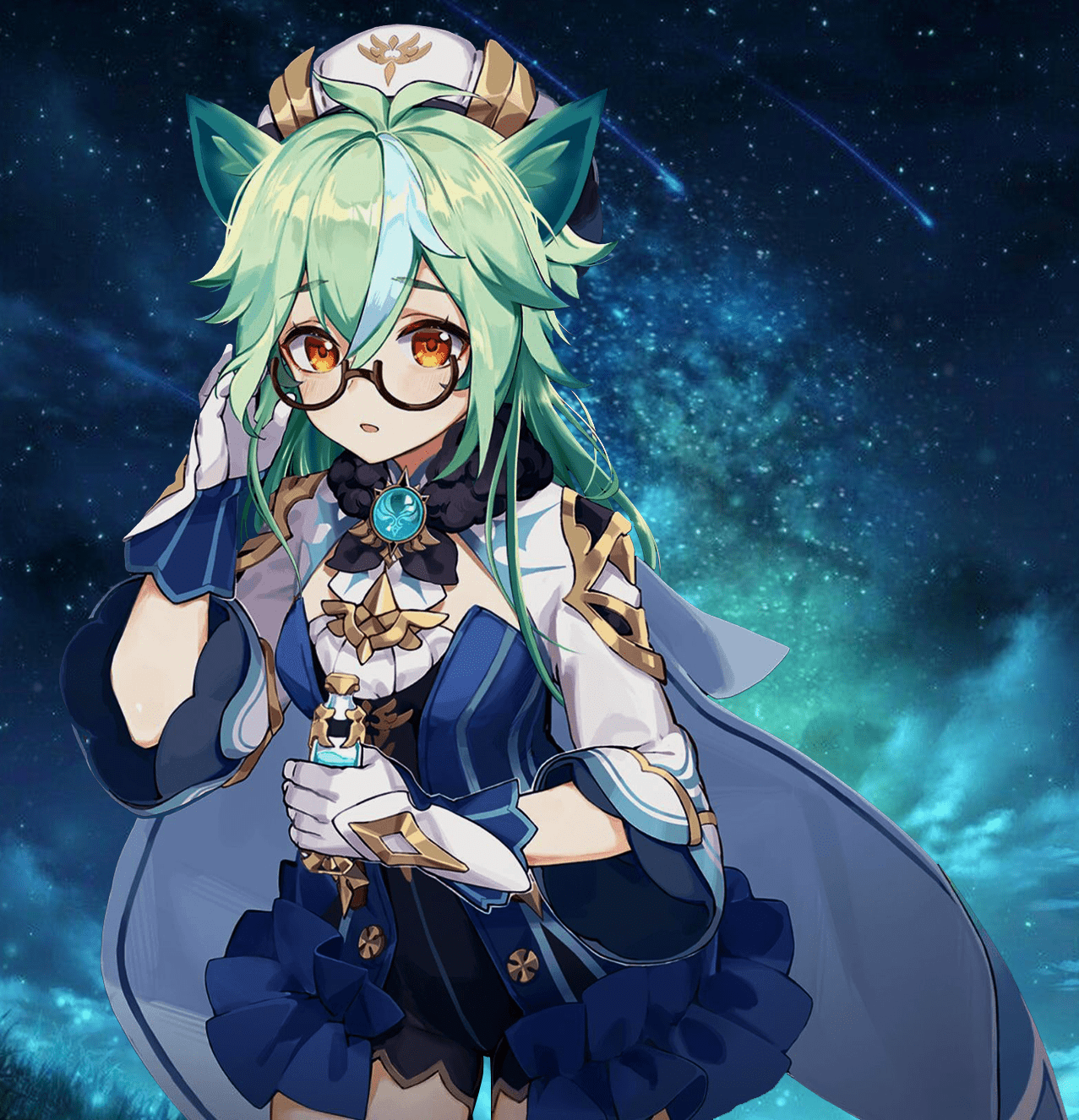 1277x1326 I've been using this as a wallpaper. Sucrose too cute!