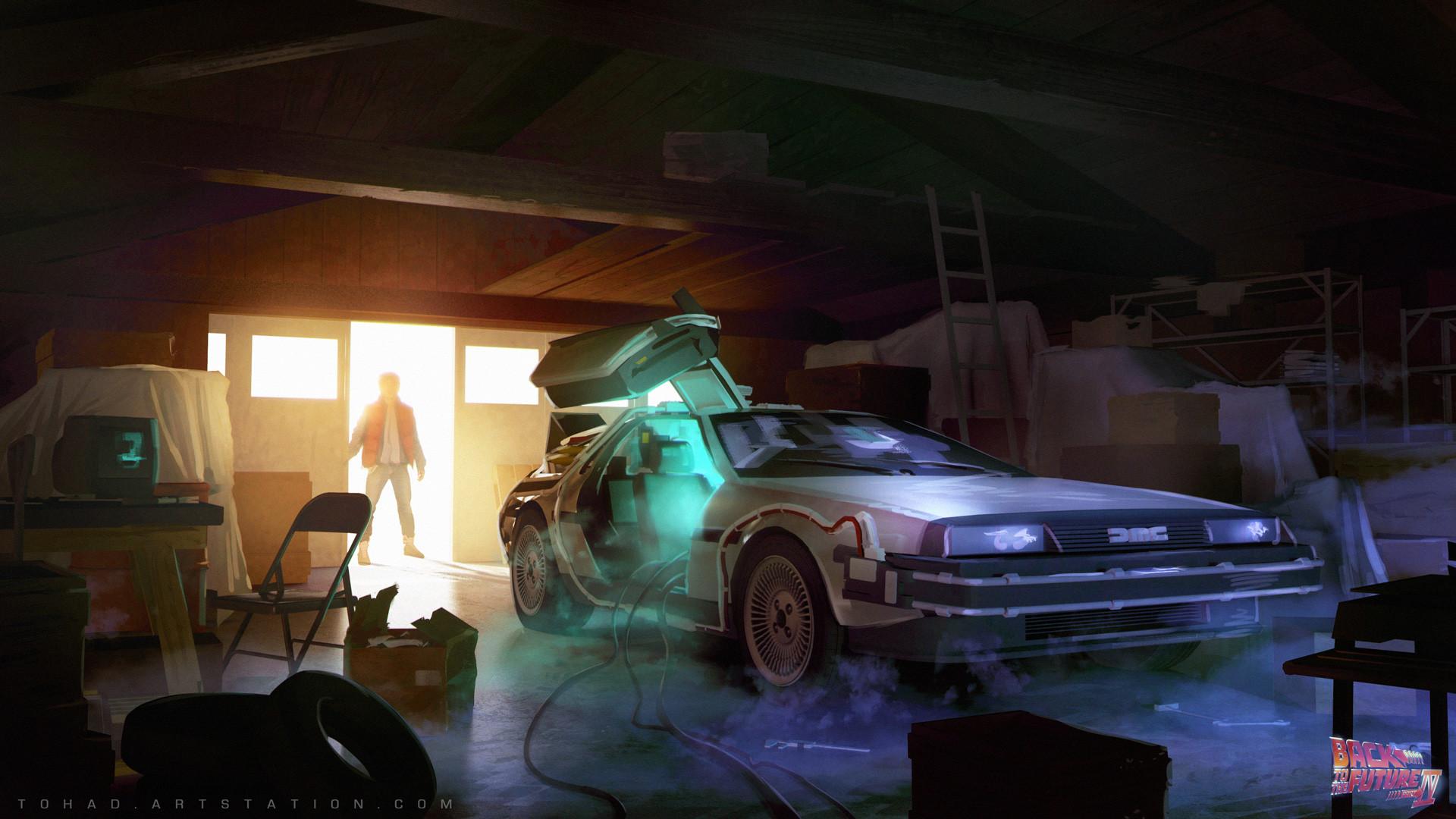 1920x1080 Marty McFly, Magic, Car, DMC DeLorean, Back to the Future Wallpaper HD / Desktop and Mobile Background