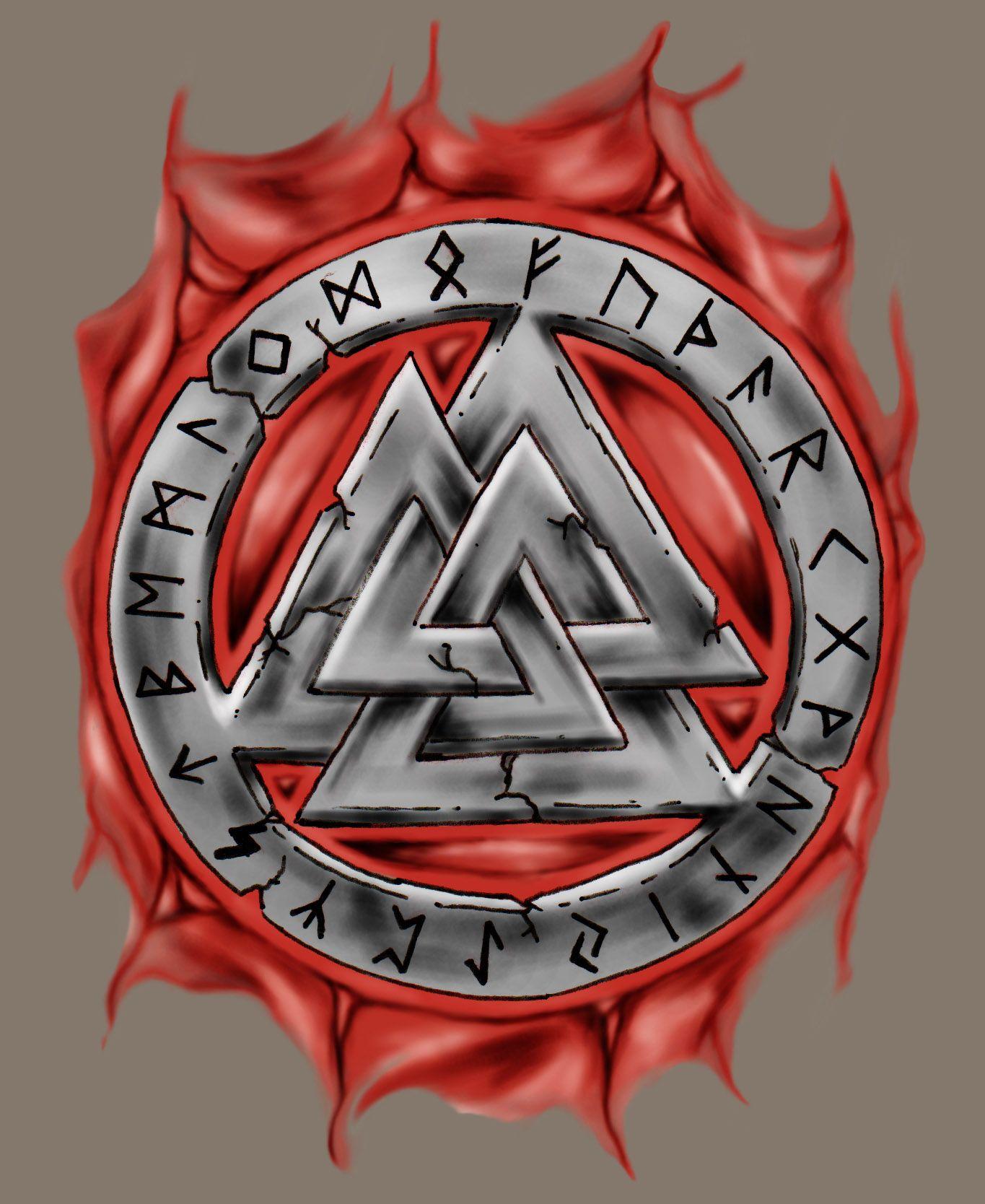 1365x1668 Odin Symbol Wallpaper