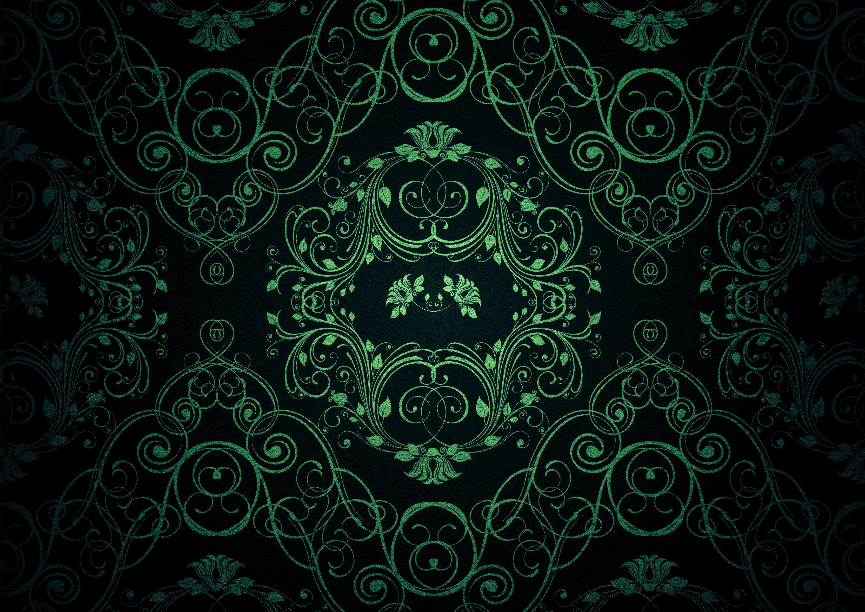 3590x2540 Texture green pattern wallpaper