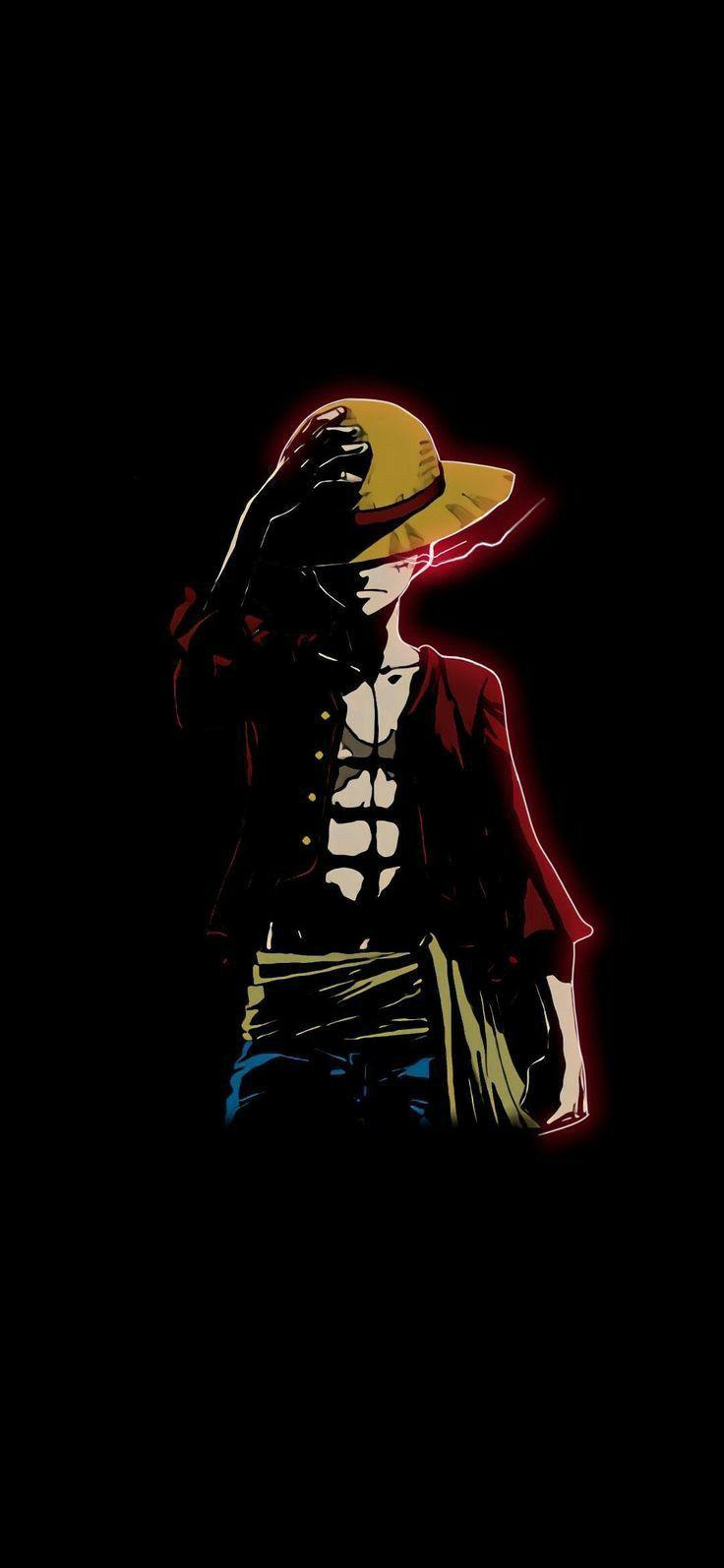 736x1594 Luffy Dark Wallpaper