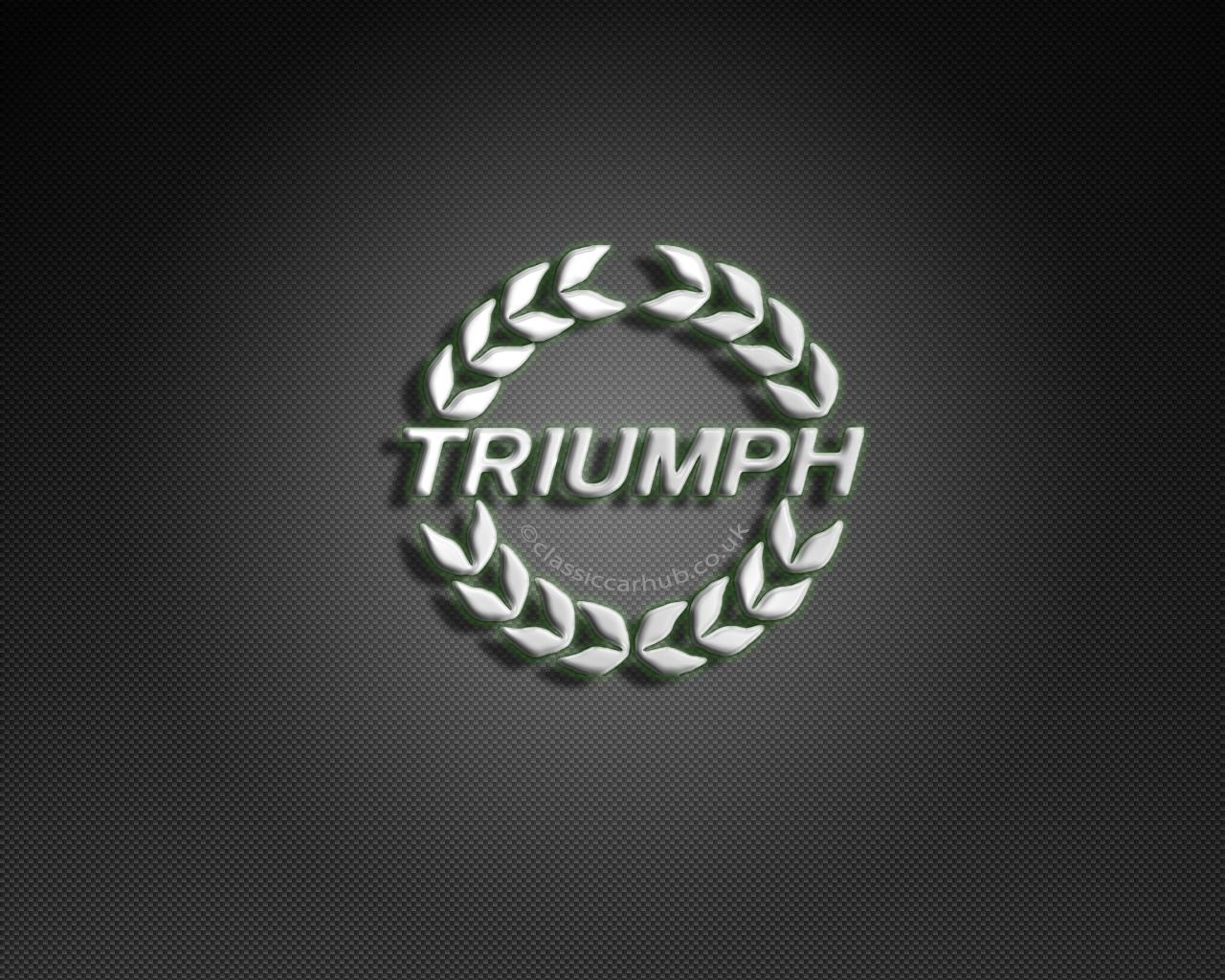 1280x1024 Classic Car Hub- Triumph Logo Wallpaper