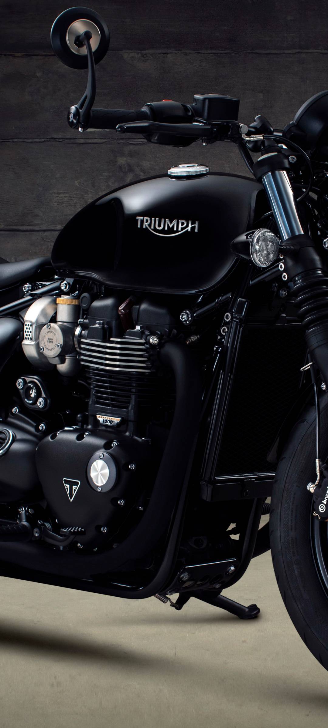 1080x2400 Triumph Bonneville Bobber Black 2017 1080x2400 Resolution Wallpaper, HD Cars 4K Wallpaper, Image, Photo and Background