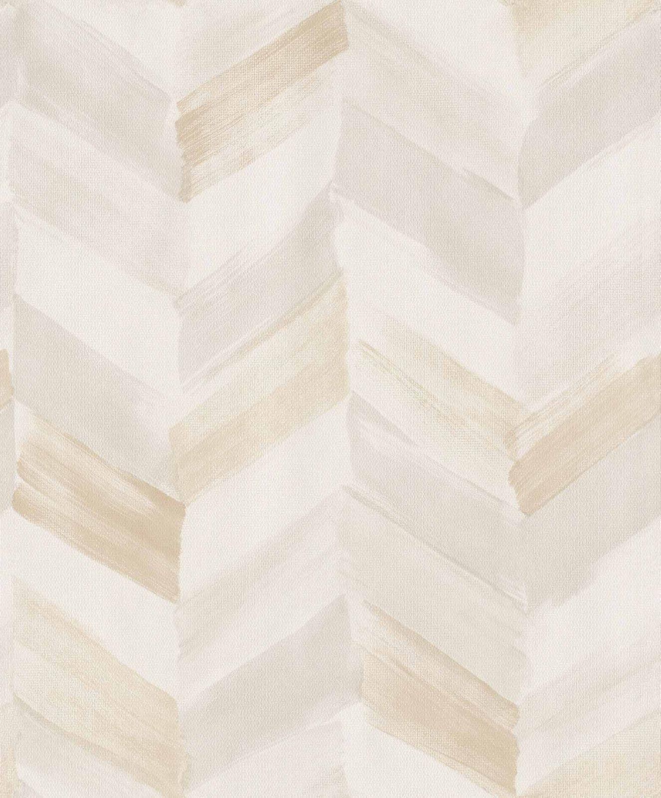 1326x1600 Vinyl Wallpaper Herringbone Pattern white beige IW2101