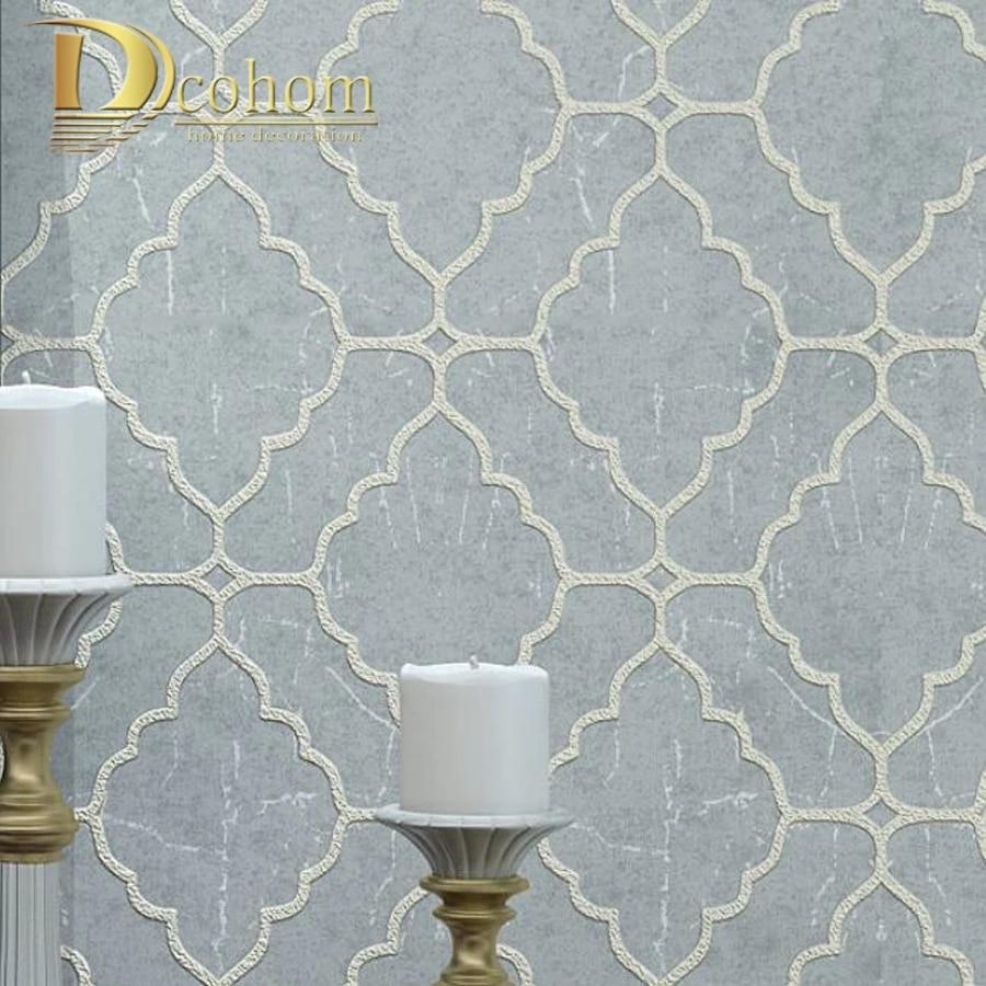 900x900 Retro Style 3D Embossed Geometric Pattern Wallpaper Simple Striped Wallcoverings Red Beige Rolls. Wallpaper